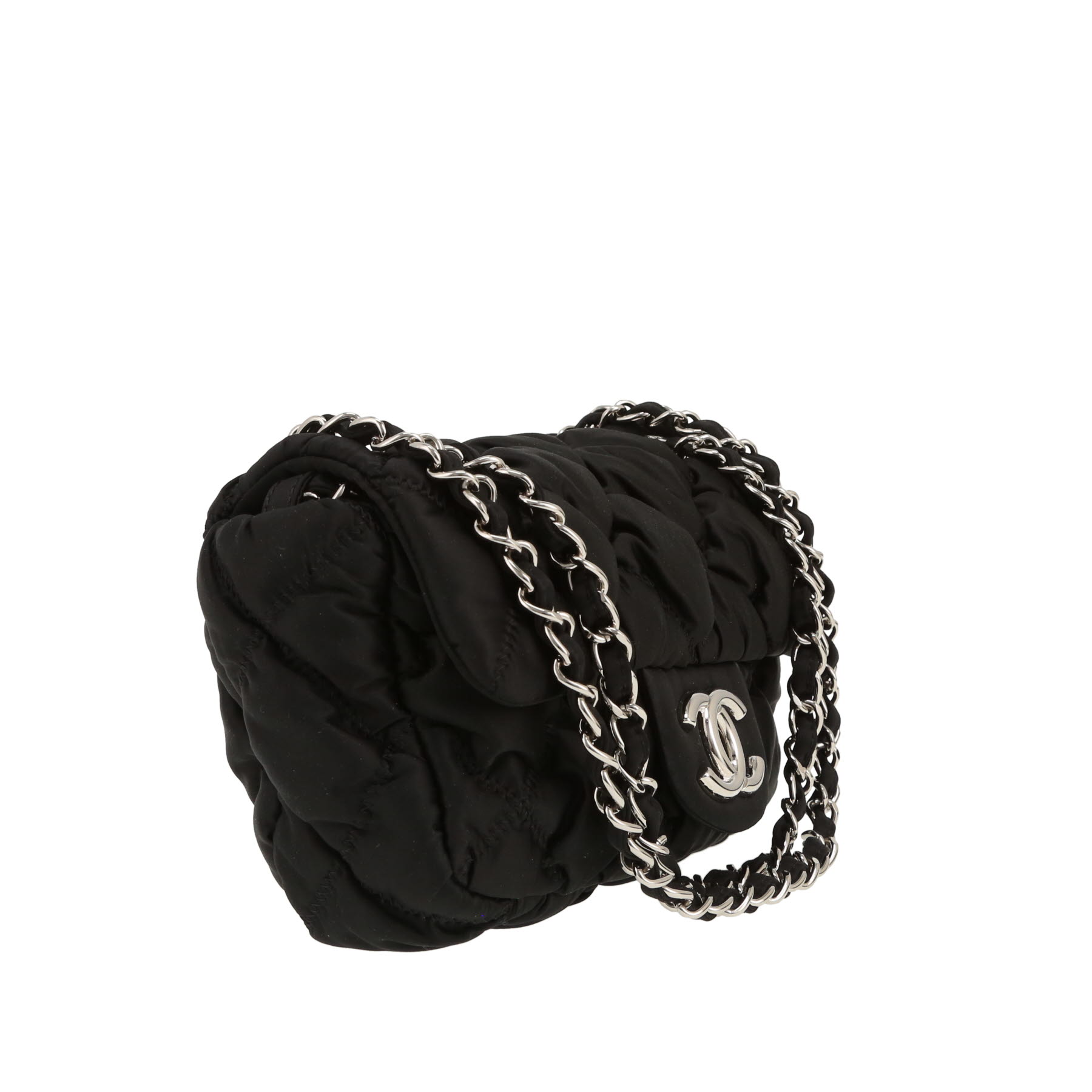 Chanel   shoulder bag  in black canvas