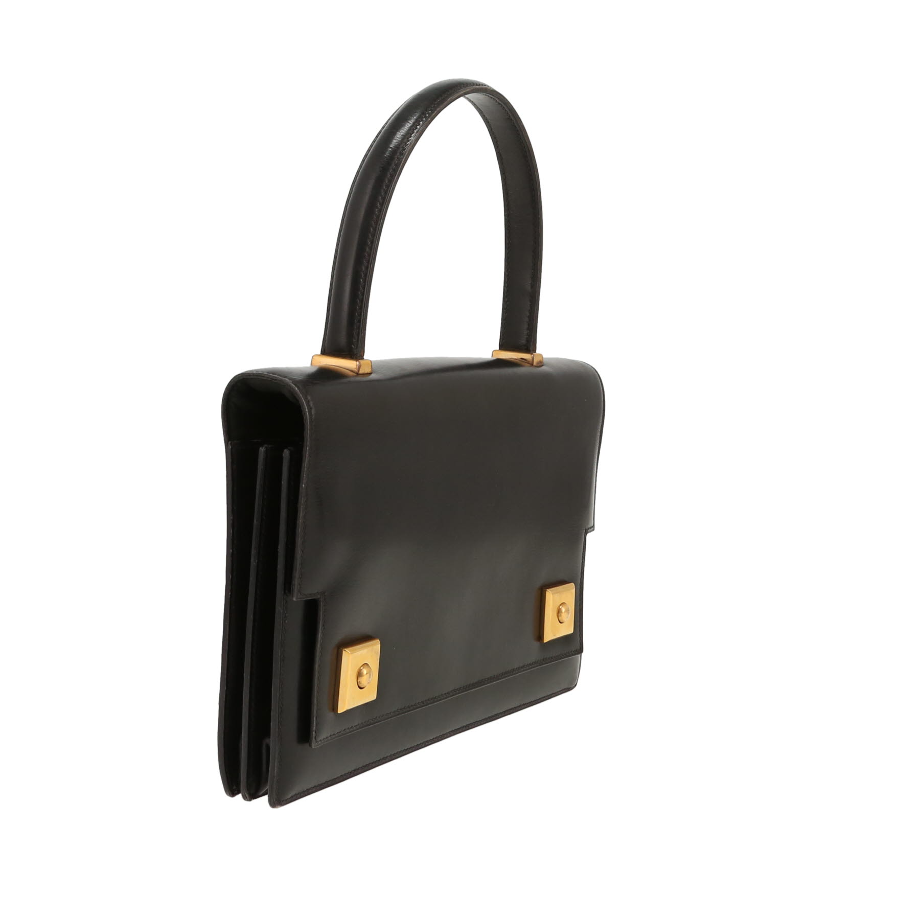 Sac à main Hermès  Piano en cuir box noir