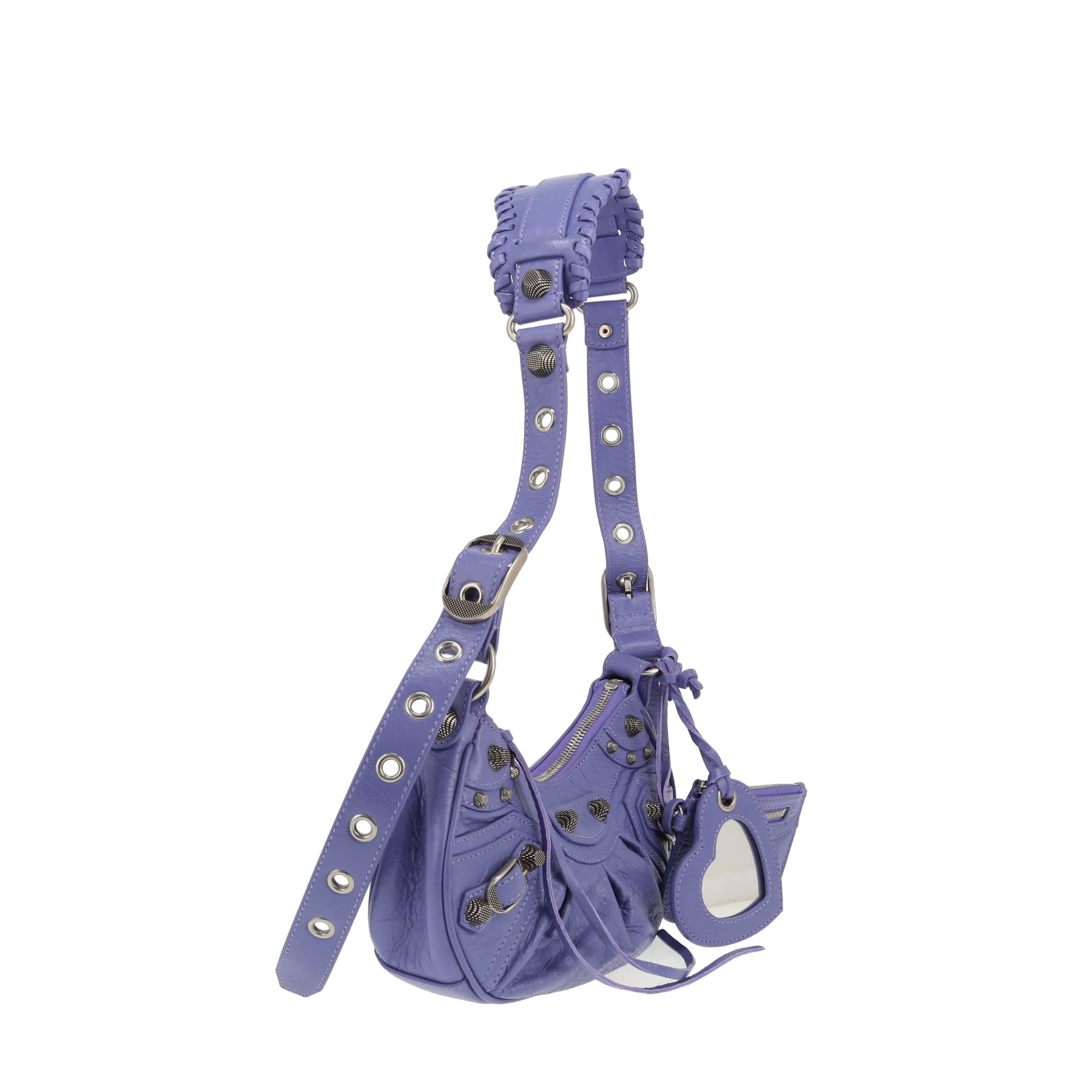 Borsa a tracolla Balenciaga  Cagole in pelle invecchiata viola