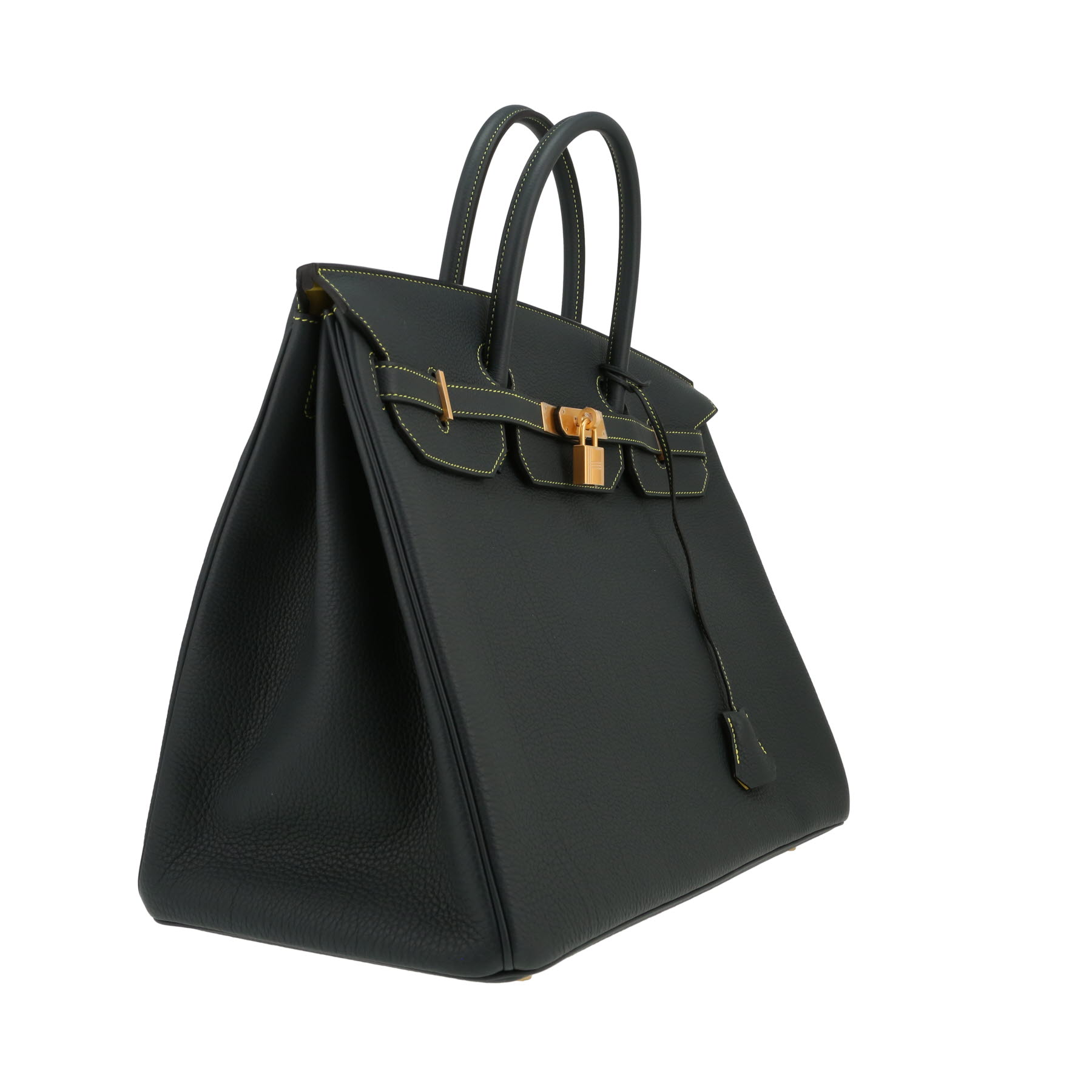 Hermès  Birkin 40 cm handbag  in Vert Rousseau togo leather