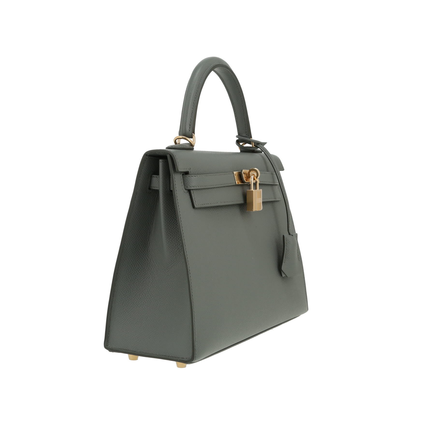 Hermès  Kelly 25 cm handbag  in Almond green epsom leather