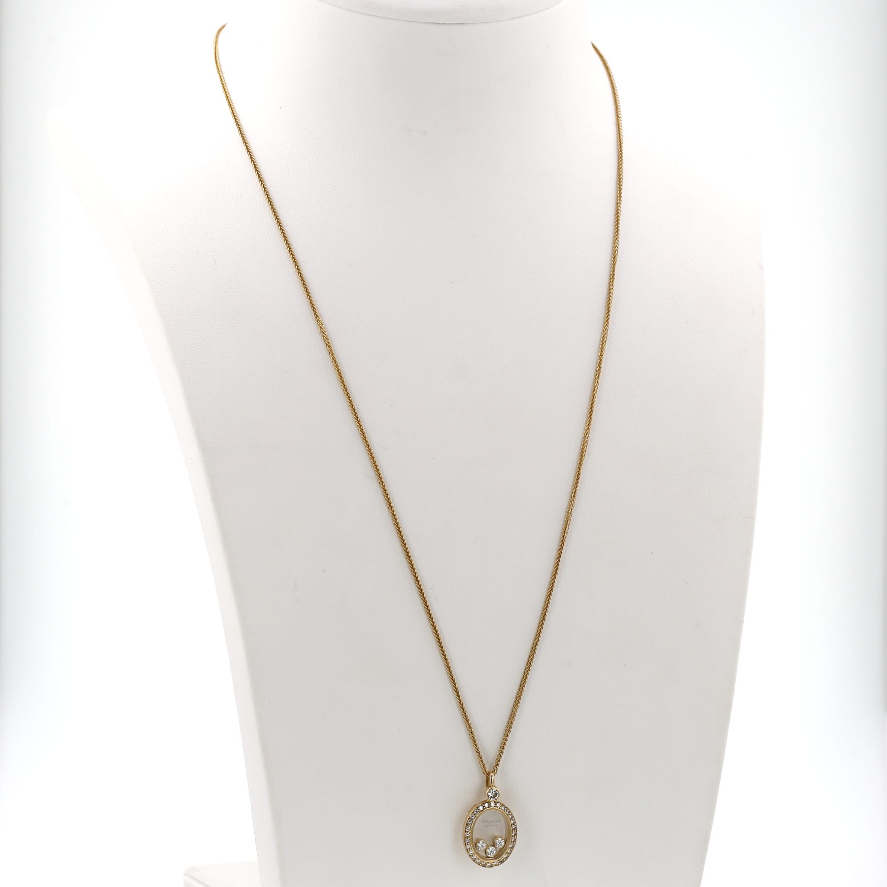 Colgante Chopard Happy Diamonds de oro amarillo y diamantes