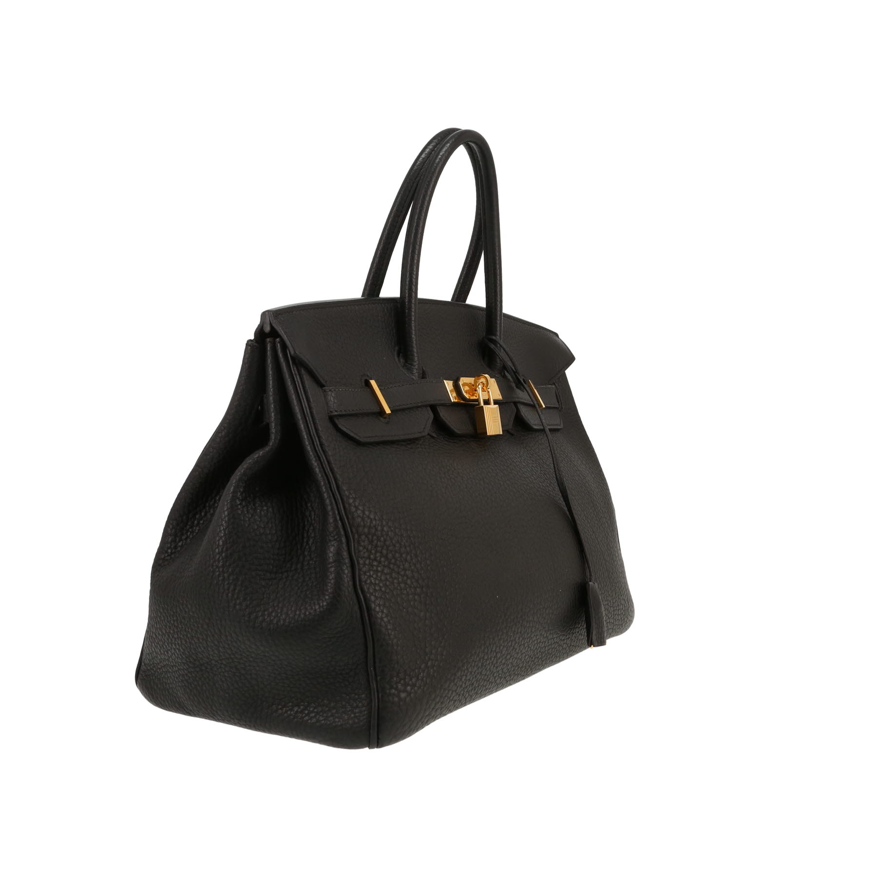 Sac à main Hermès  Birkin 35 cm en cuir togo noir