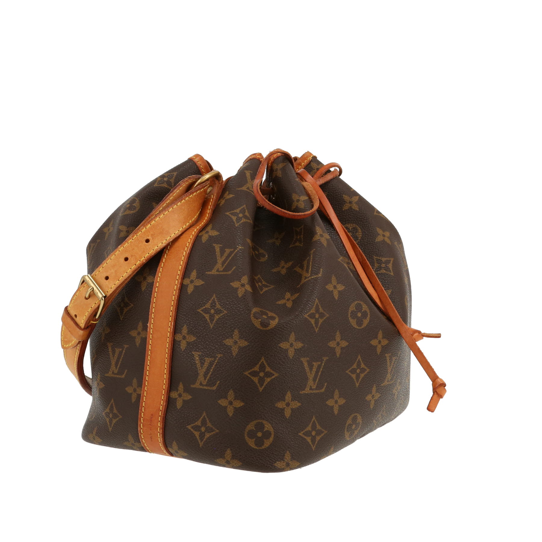 Bolso de mano Louis Vuitton  Noé en lona Monogram marrón y cuero natural