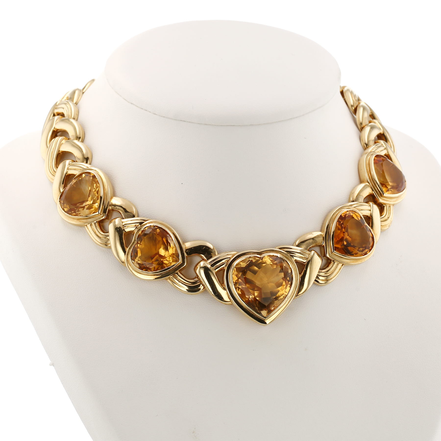 Collana Repossi  in oro giallo e quarzi citrini