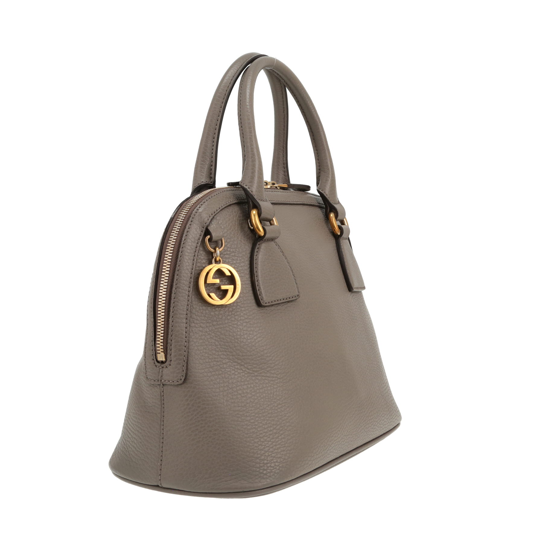 Sac à main Gucci   en cuir grainé gris