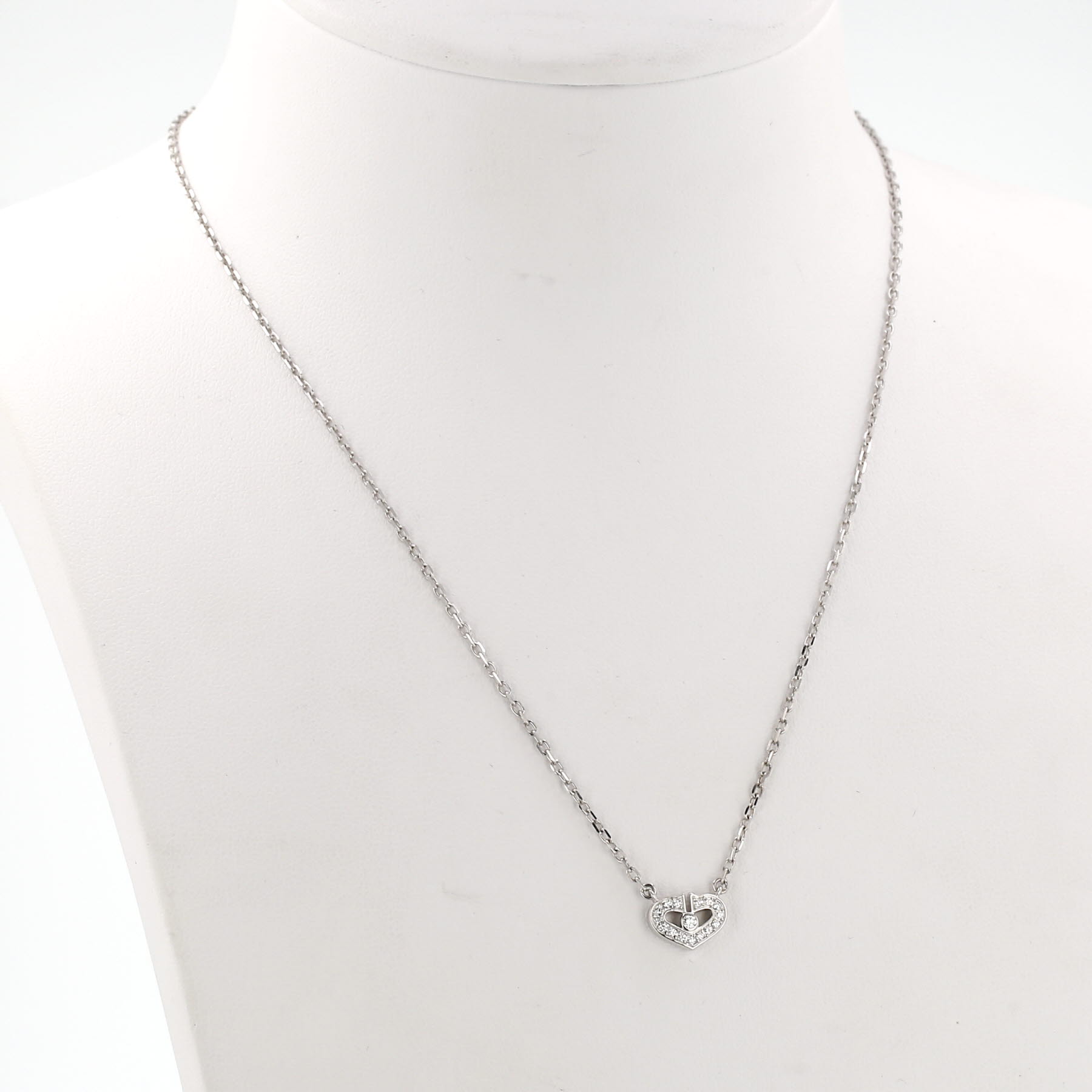 Cartier Coeur et Symbole small model necklace in white gold