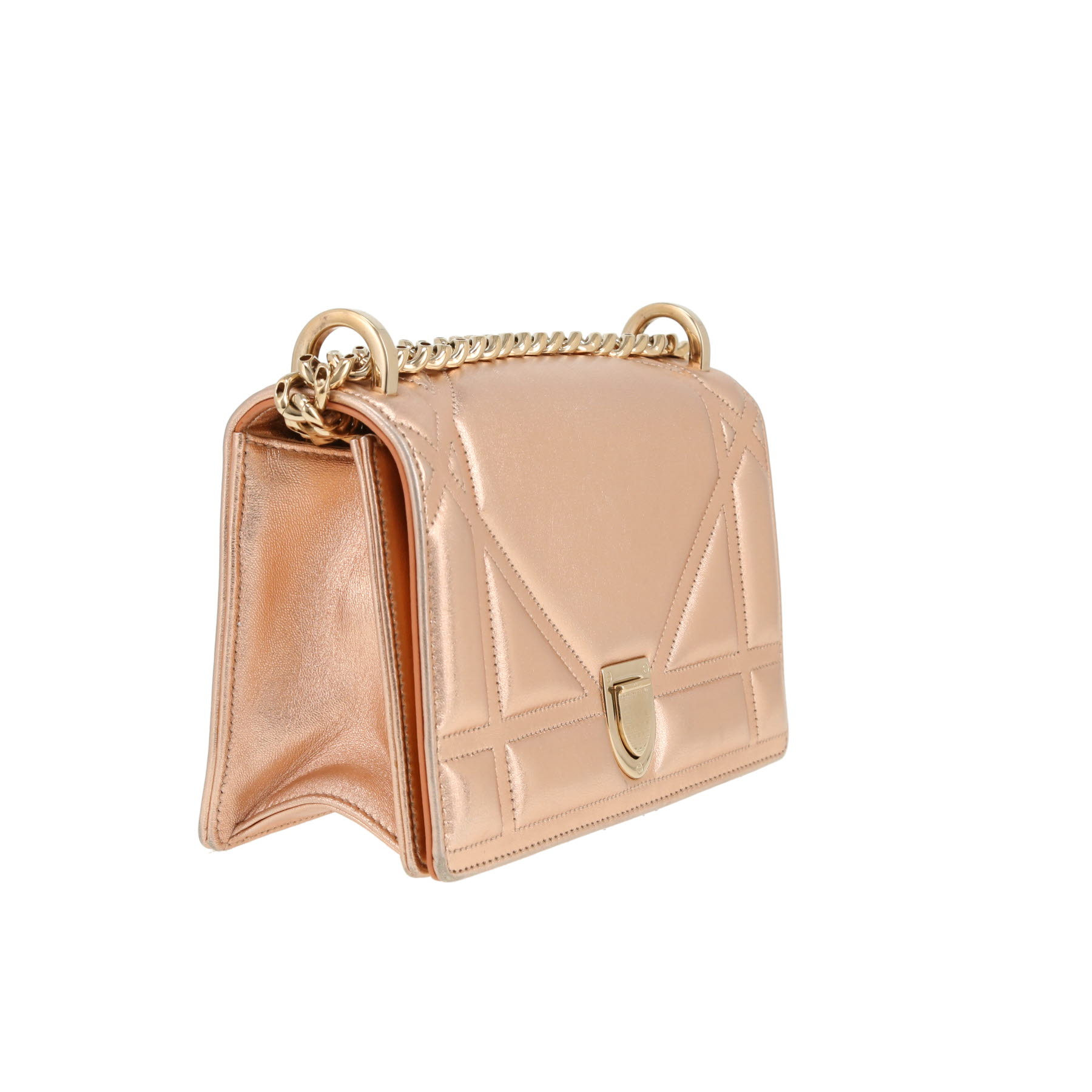 Bolso bandolera Dior  Diorama en cuero irisado rosa