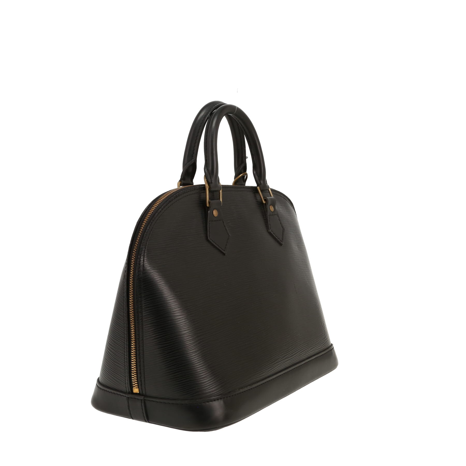 Bolso de mano Louis Vuitton  Alma en cuero Epi negro
