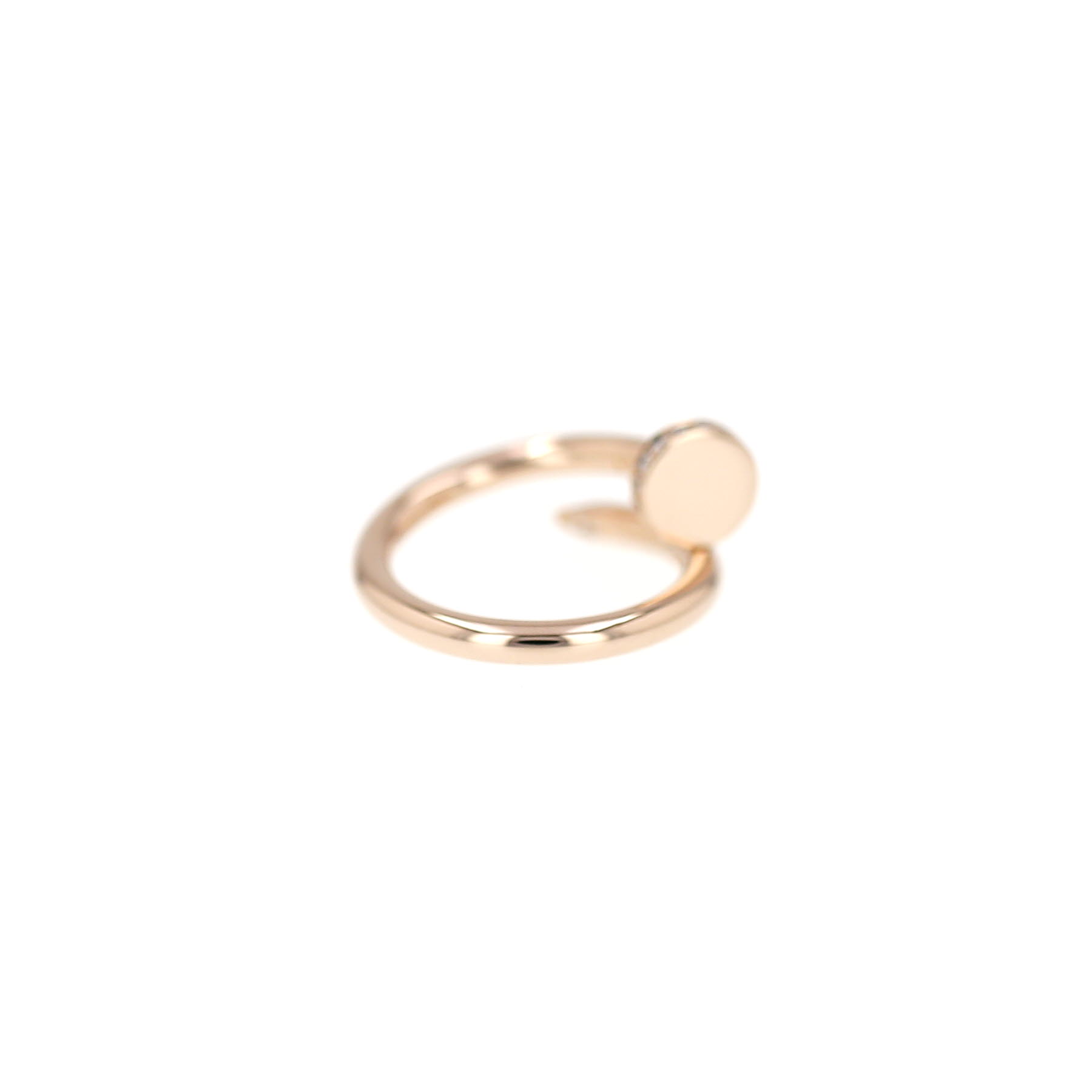 Cartier Juste un clou ring in pink gold and diamonds