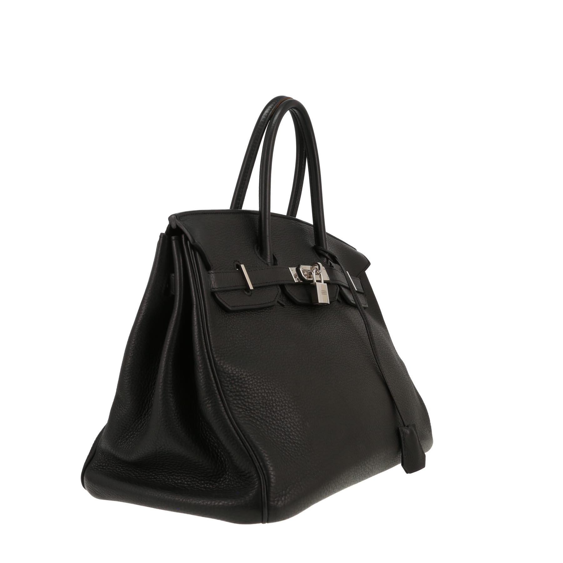 Sac à main Hermès  Birkin 35 cm en cuir togo noir