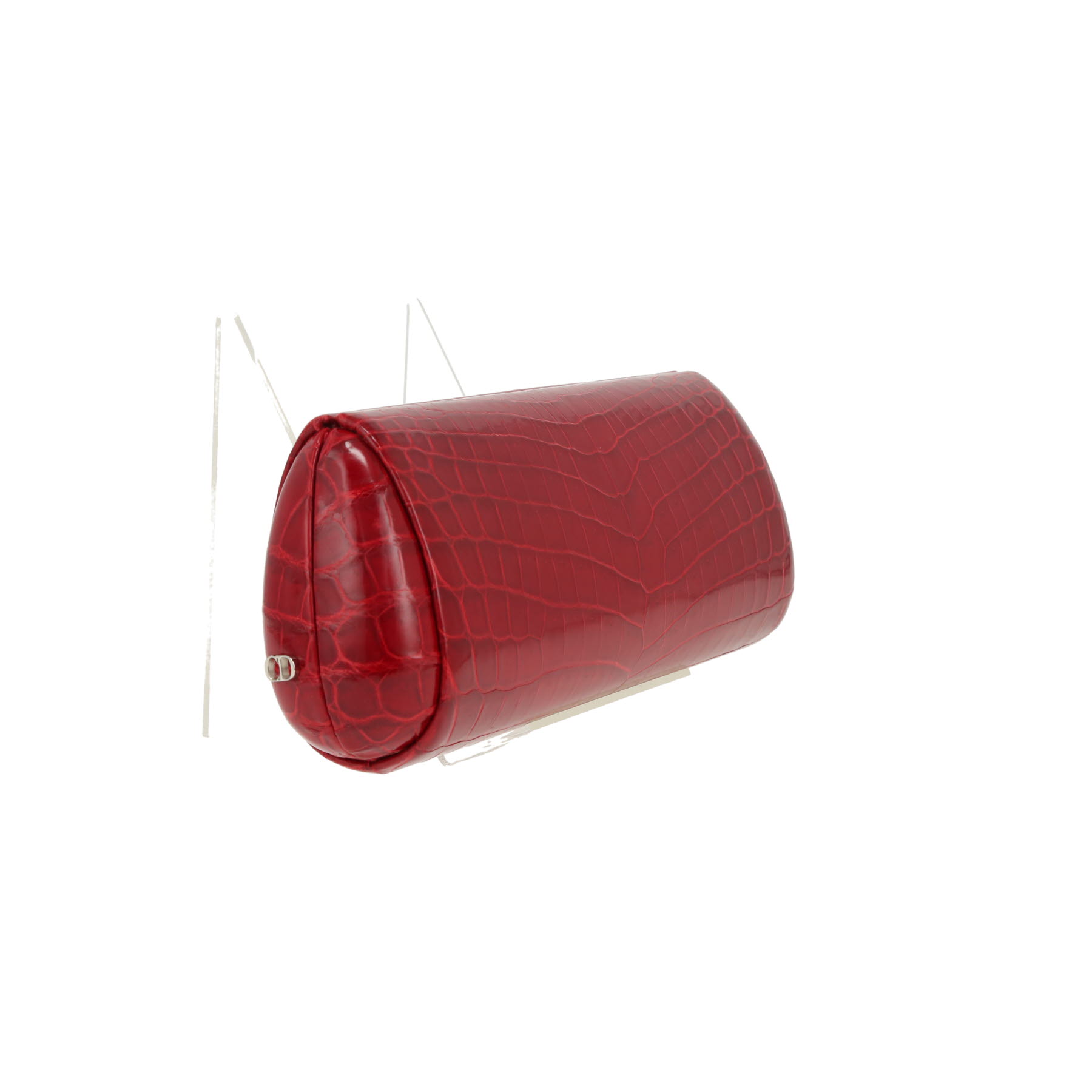 Bolsito de mano Dior   en cocodrilo rojo