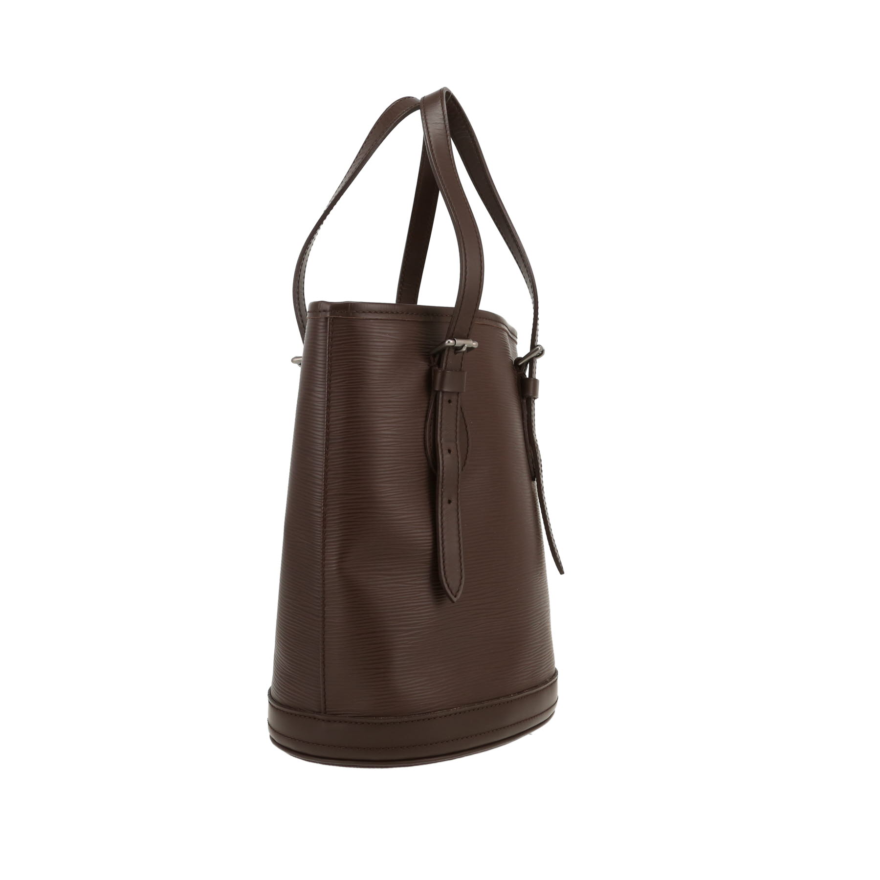 Sac à main Louis Vuitton  Bucket en cuir épi marron
