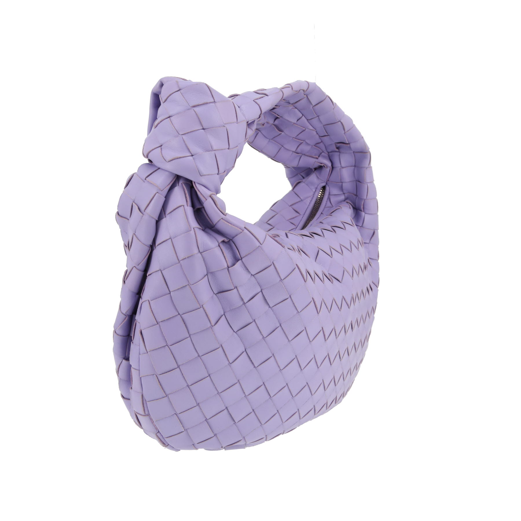 Borsa Bottega Veneta  Teen Jodie in pelle intrecciata viola