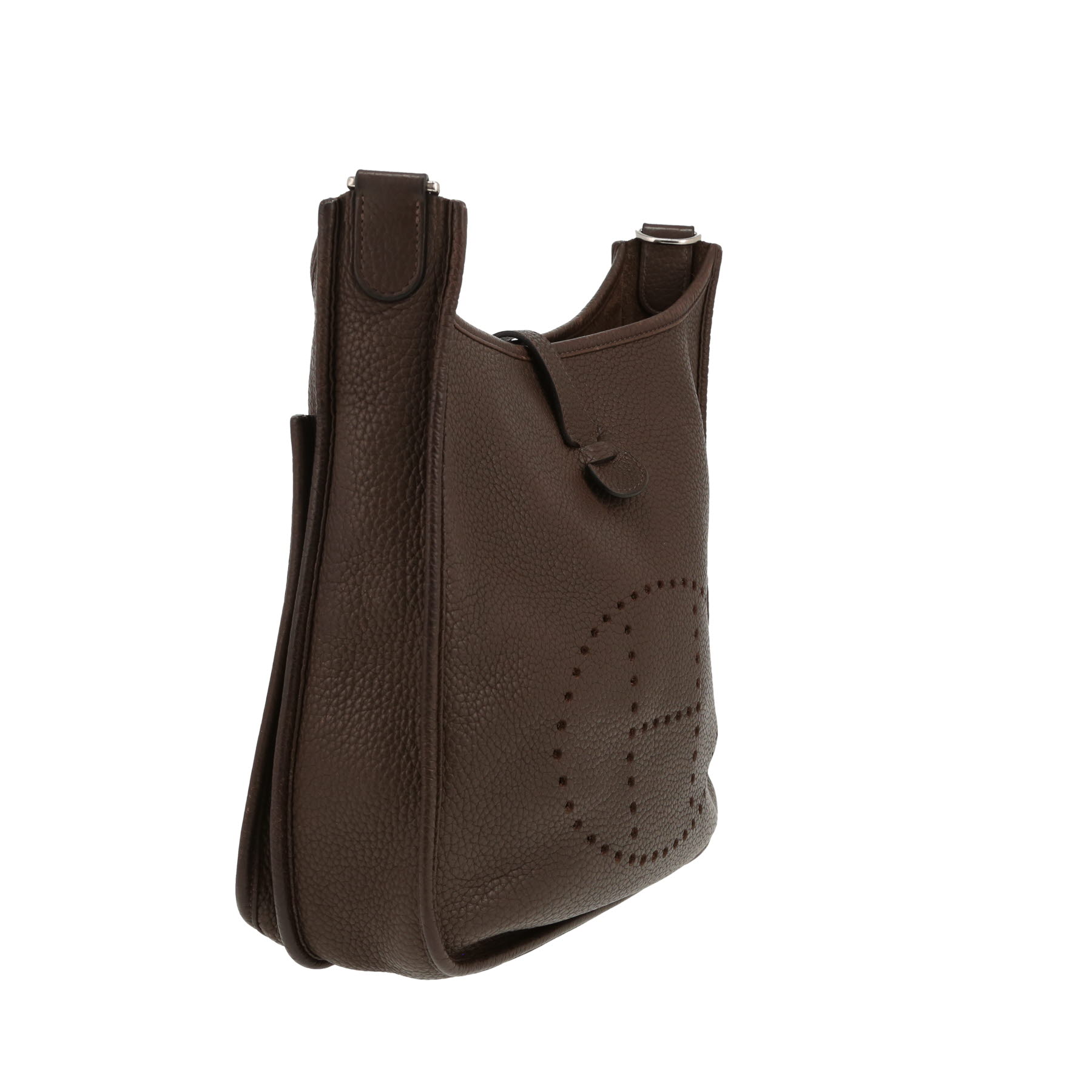 Bolso bandolera Hermès  Evelyne en cuero togo marrón