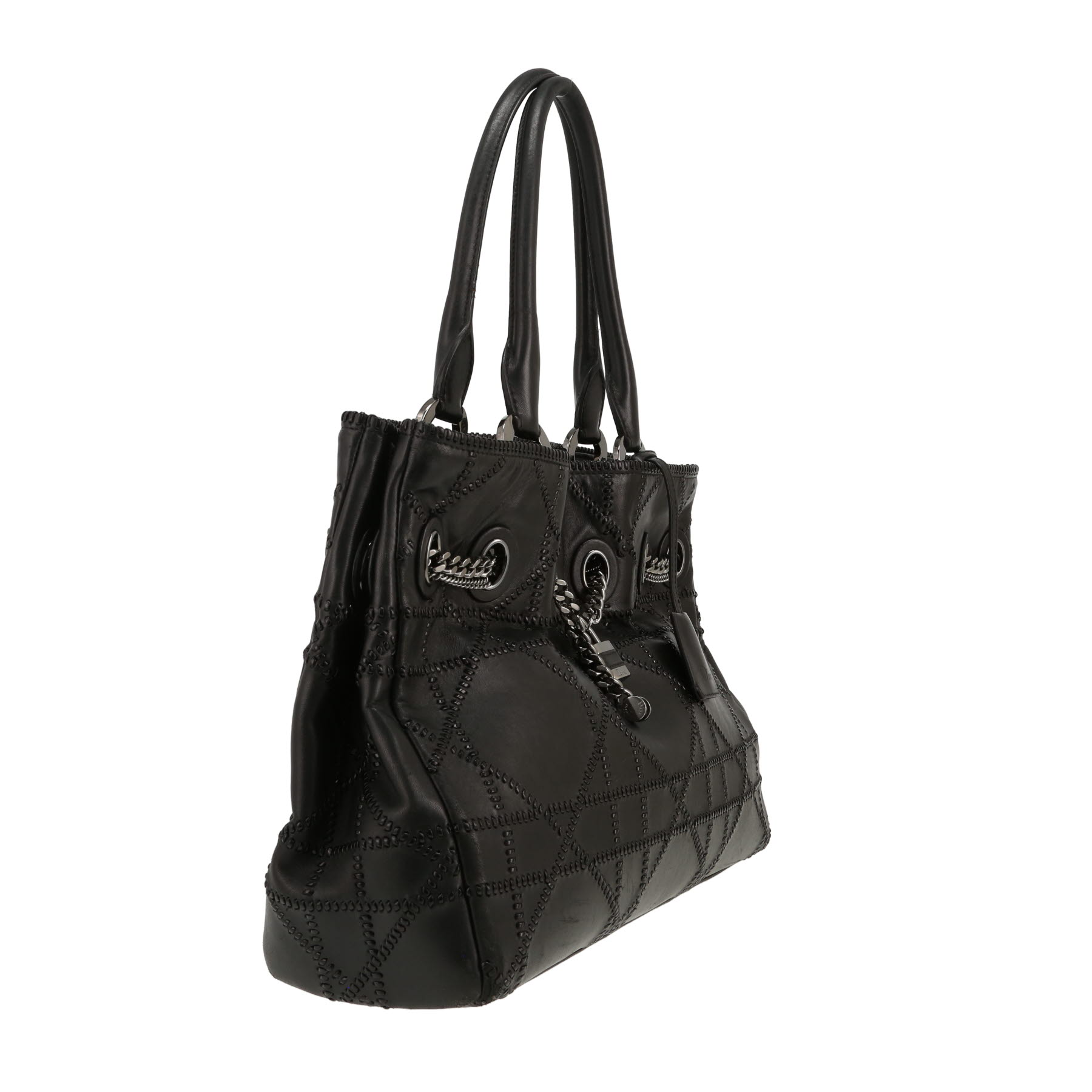 Bolso Cabás Dior   en cuero negro