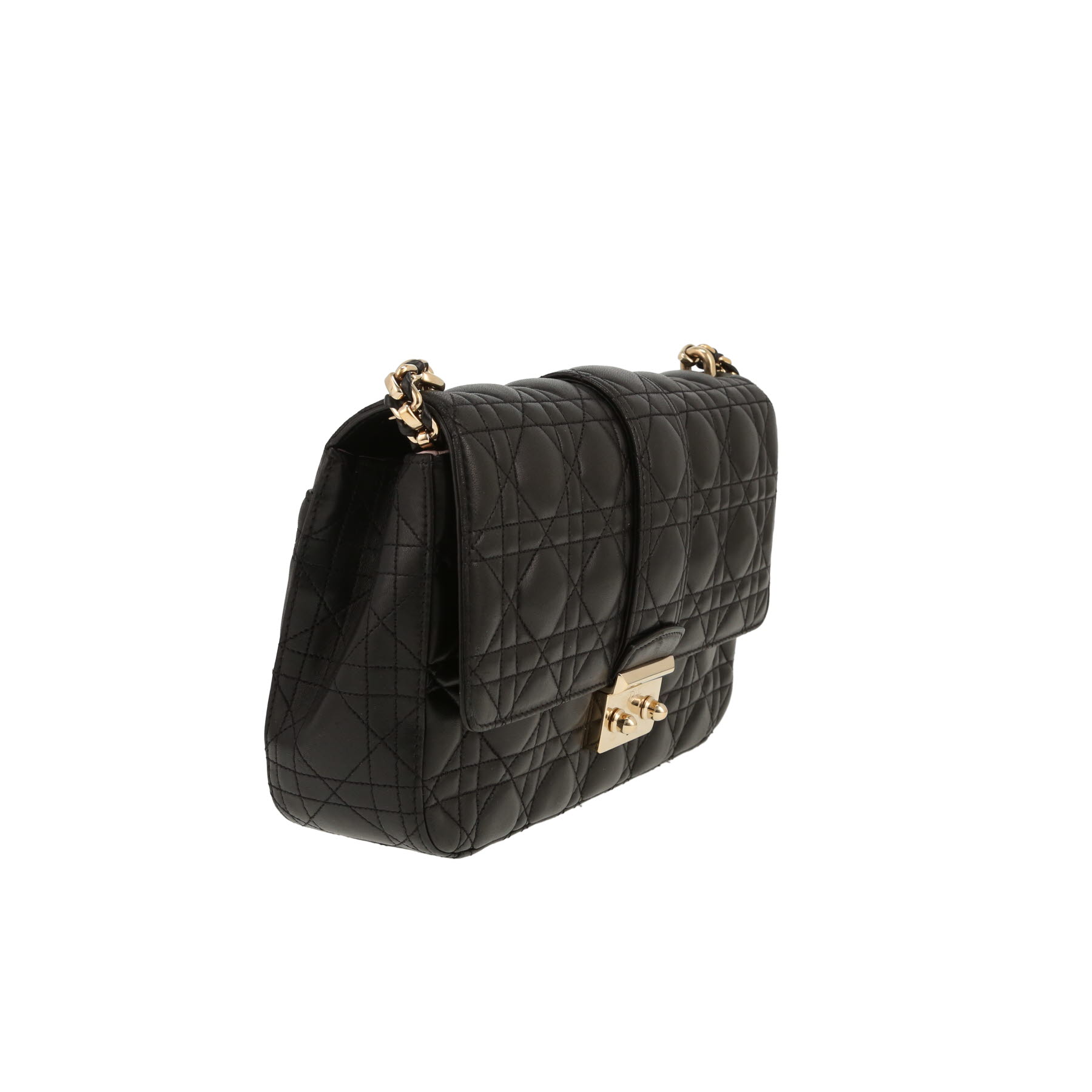Borsa Dior  Miss Dior Promenade in pelle cannage nera