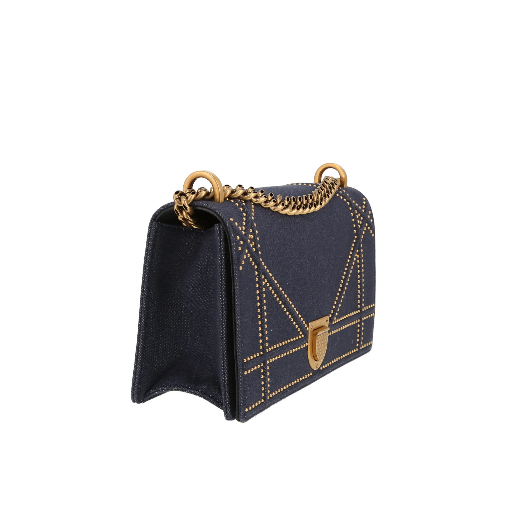 Bolso de mano Dior  Diorama en lona denim azul