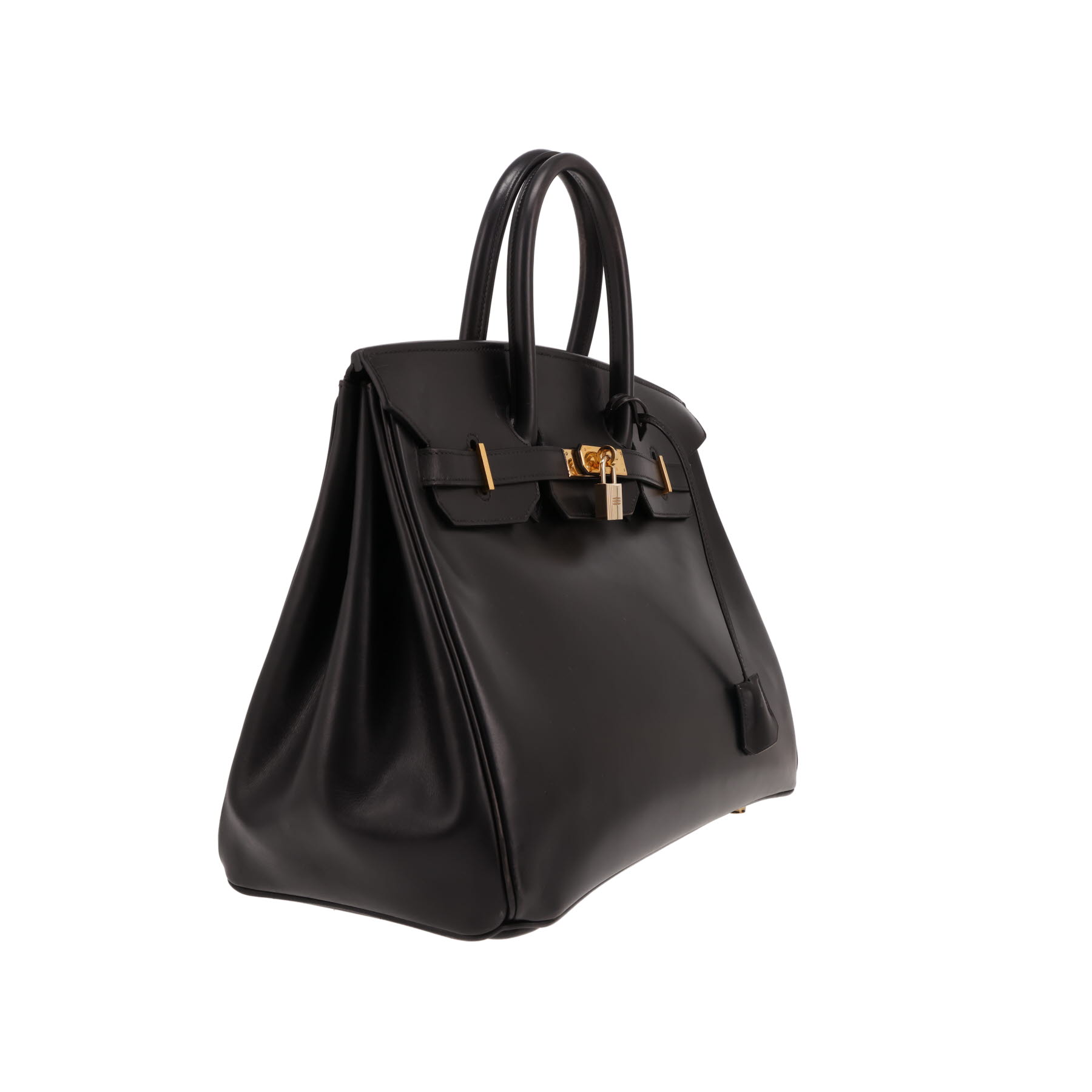 Sac à main Hermès  Birkin 35 cm en cuir box noir