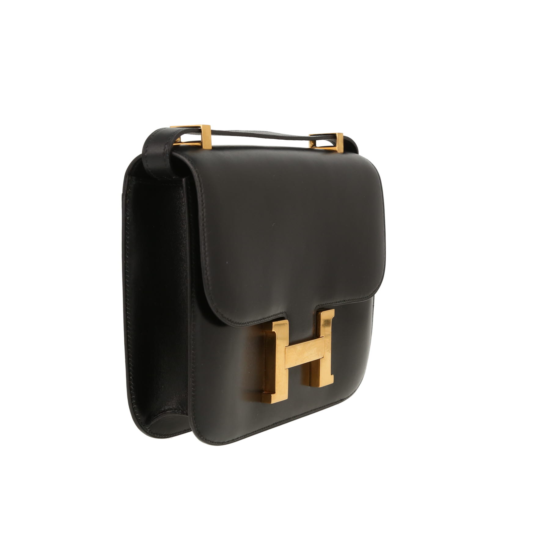 Hermès  Constance handbag  in black box leather