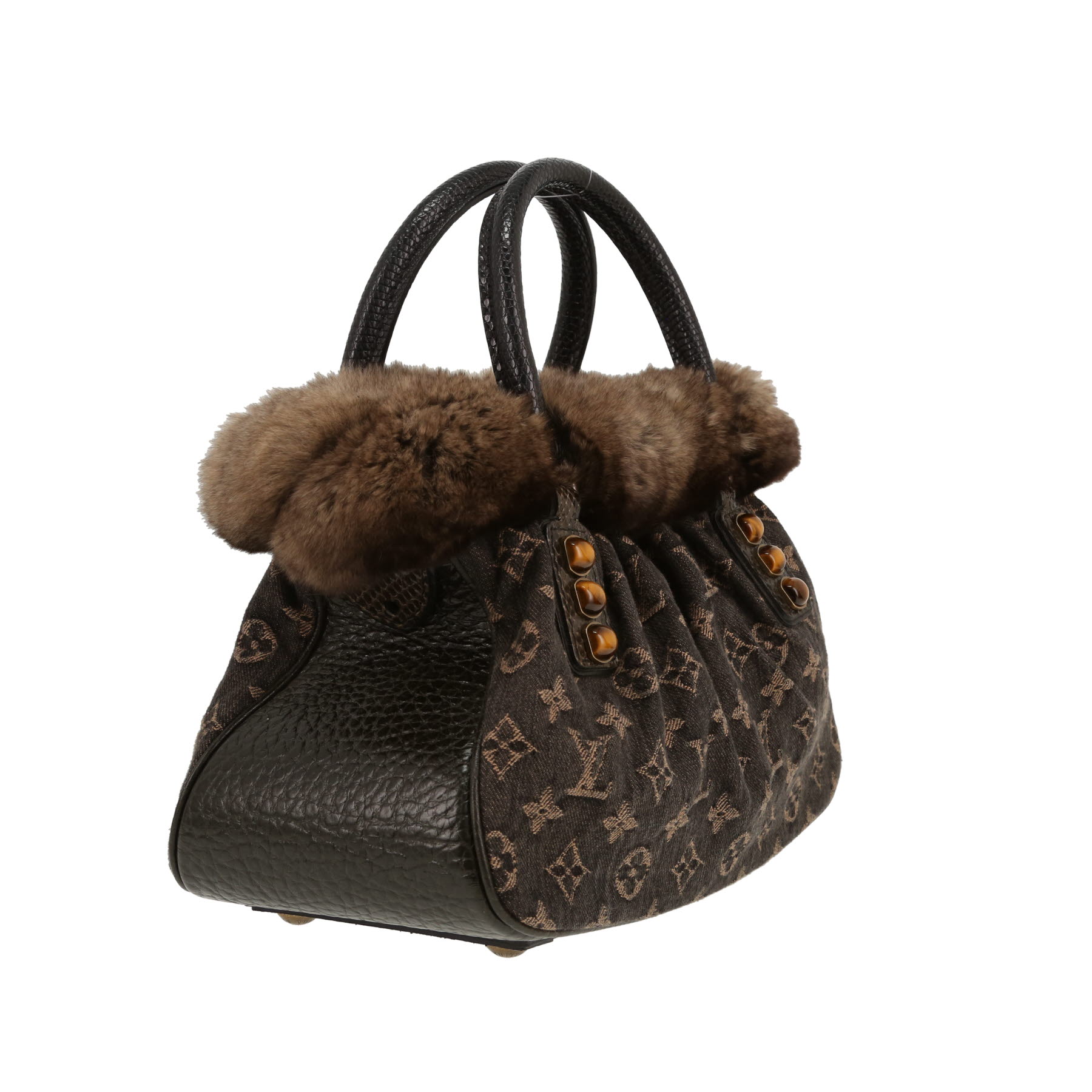 Bolso de mano Louis Vuitton  Editions Limitées en lona Monogram Idylle marrón y cuero marrón