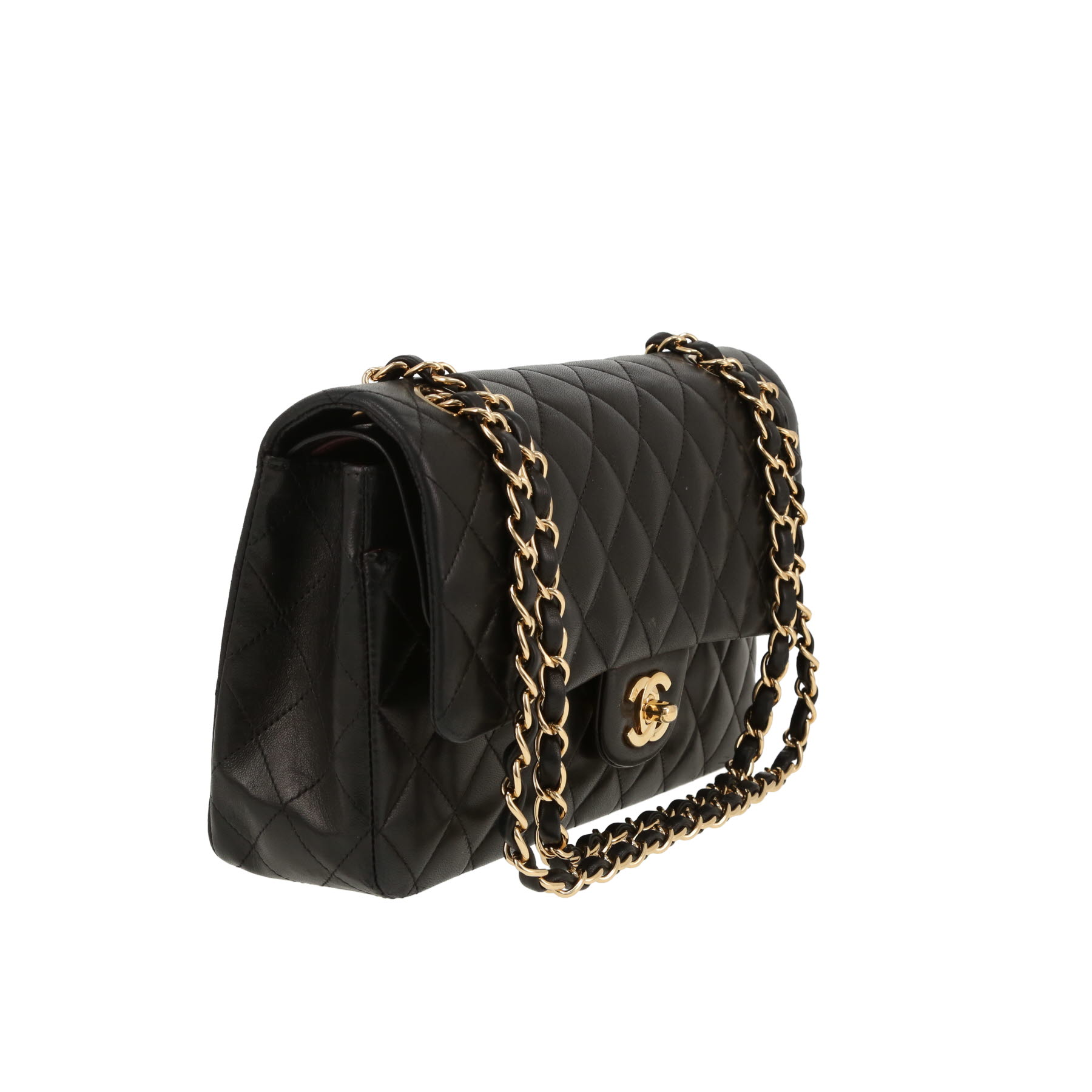 Bolso de mano Chanel  Timeless Classic en cuero acolchado negro