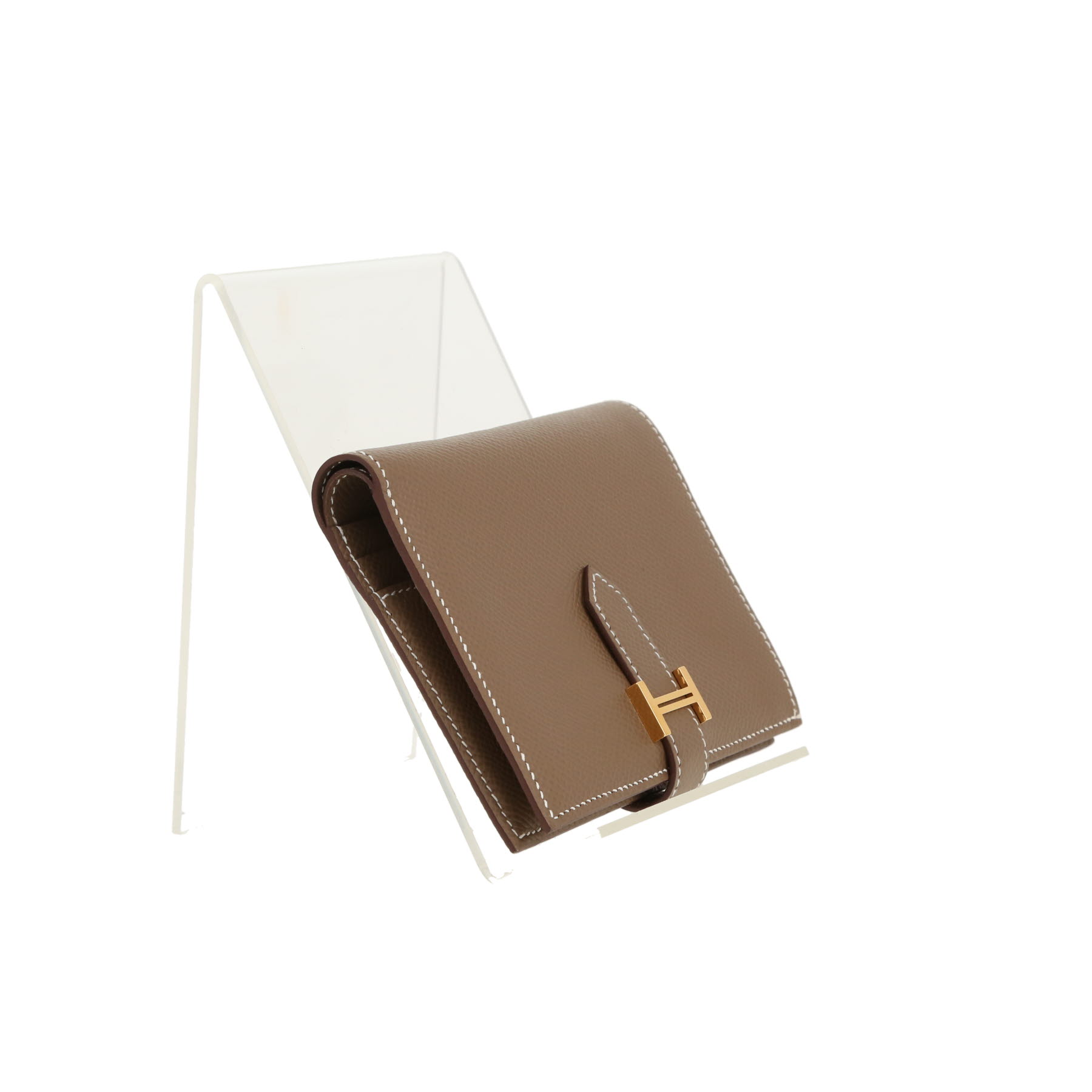 Hermès Bearn wallet in Epsom leather with an Étoupe finish