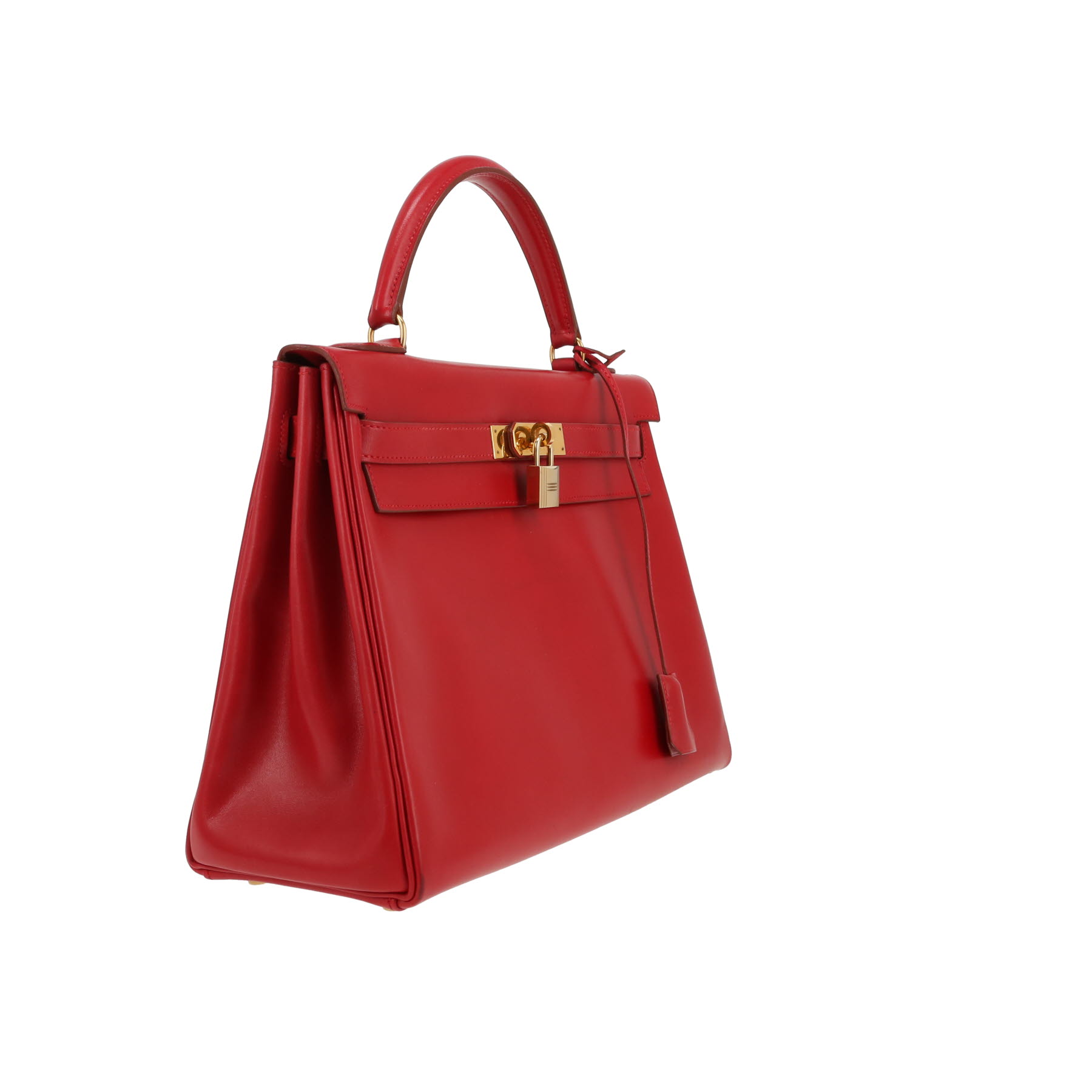 Sac à main Hermès  Kelly 32 cm en cuir box rouge