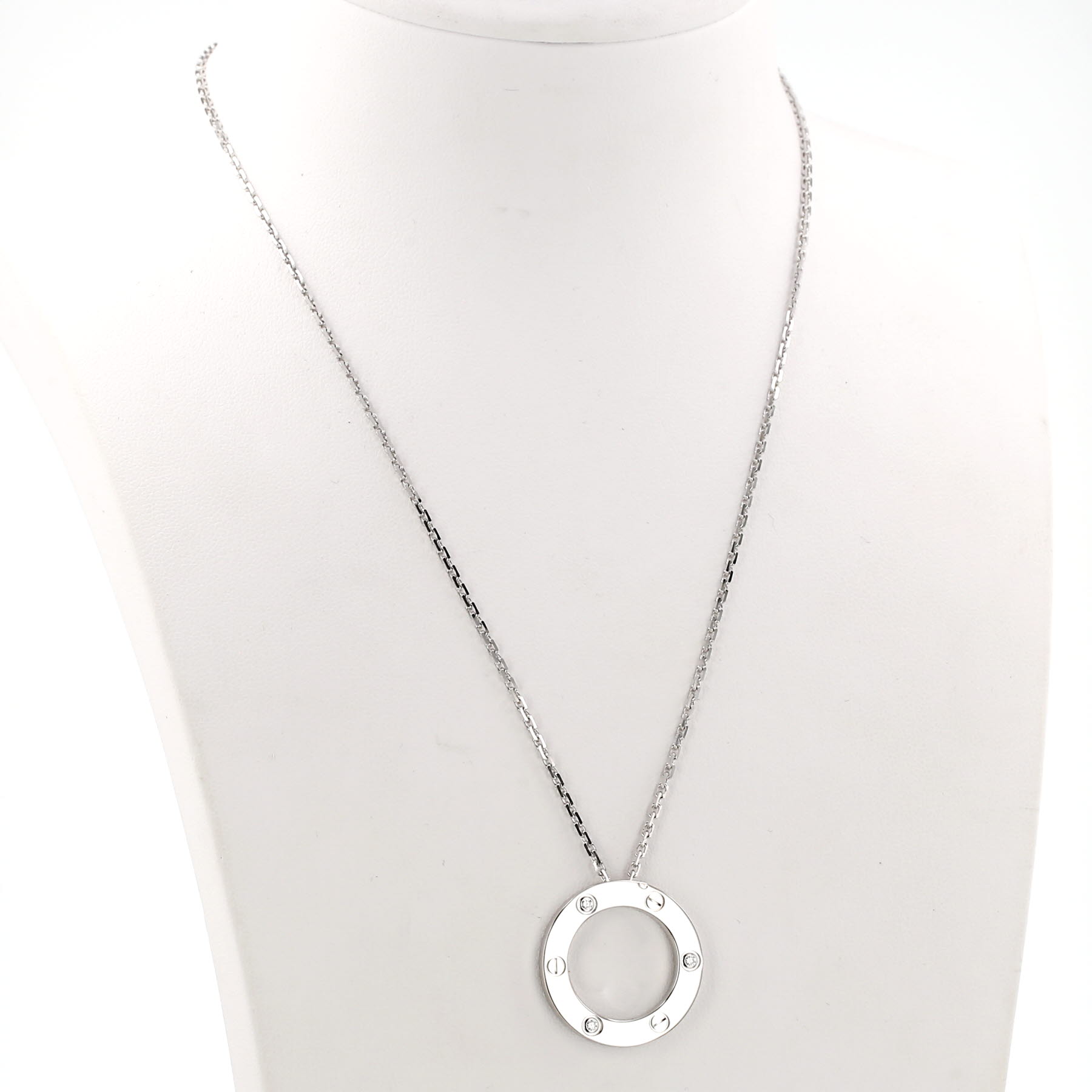 Collana Cartier Love in oro bianco e diamanti