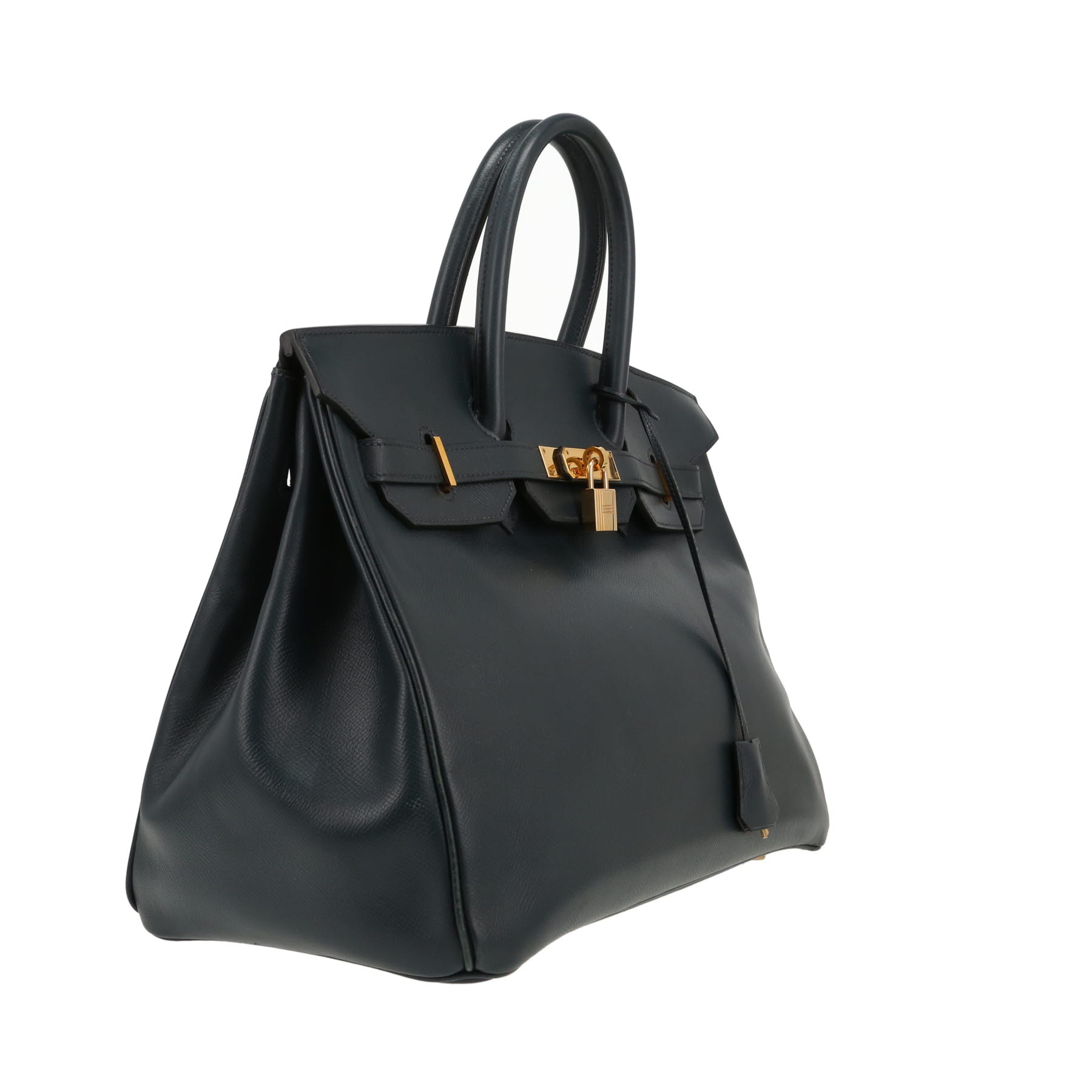 Hermès  Birkin 35 cm handbag  in indigo blue Courchevel leather