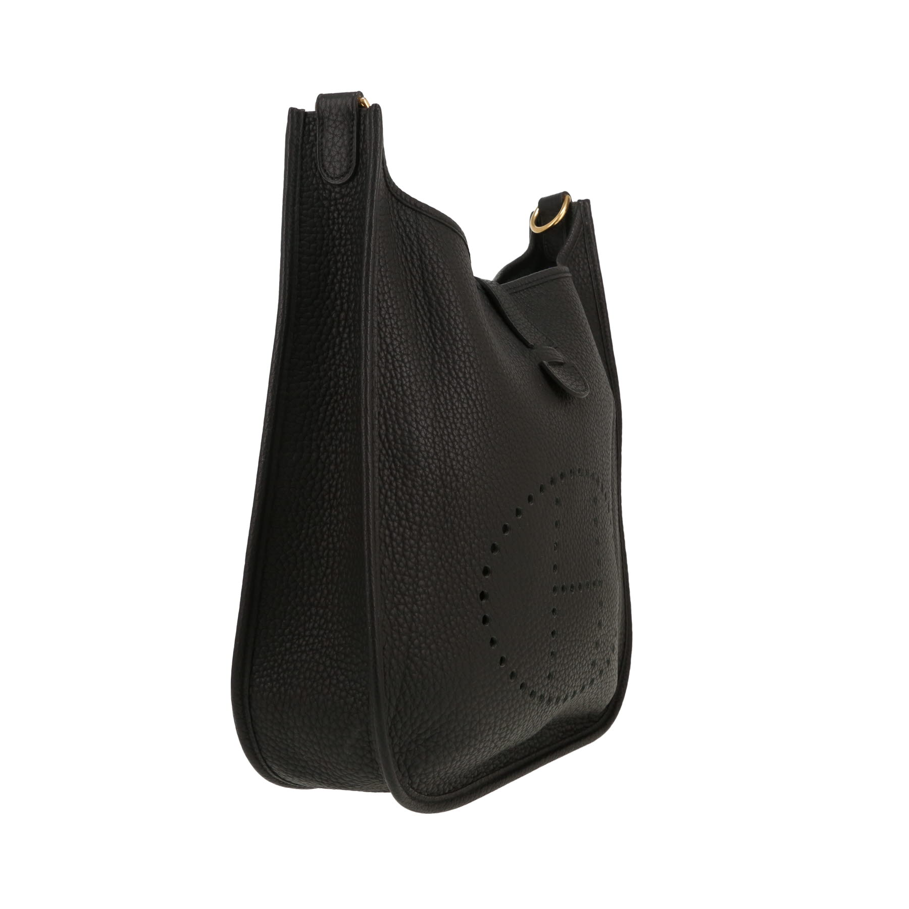 Borsa a tracolla Hermès  Evelyne in pelle taurillon clemence nera