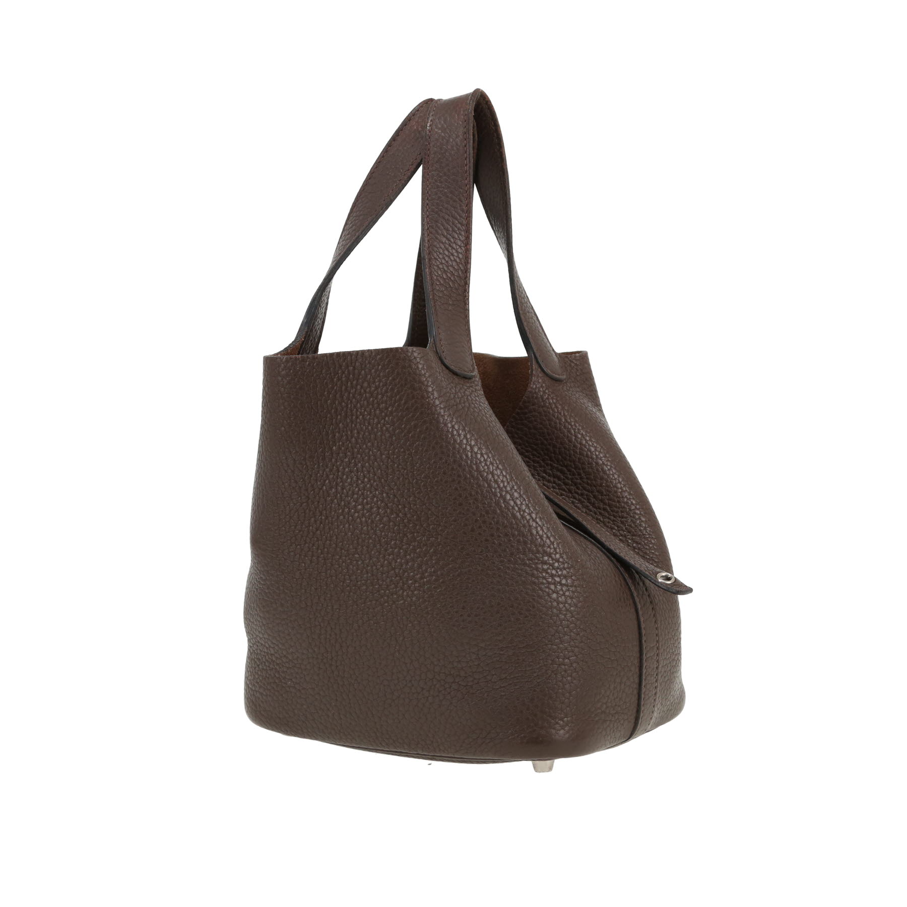 Borsa Hermès  Picotin 18 cm in pelle taurillon clemence marrone Café