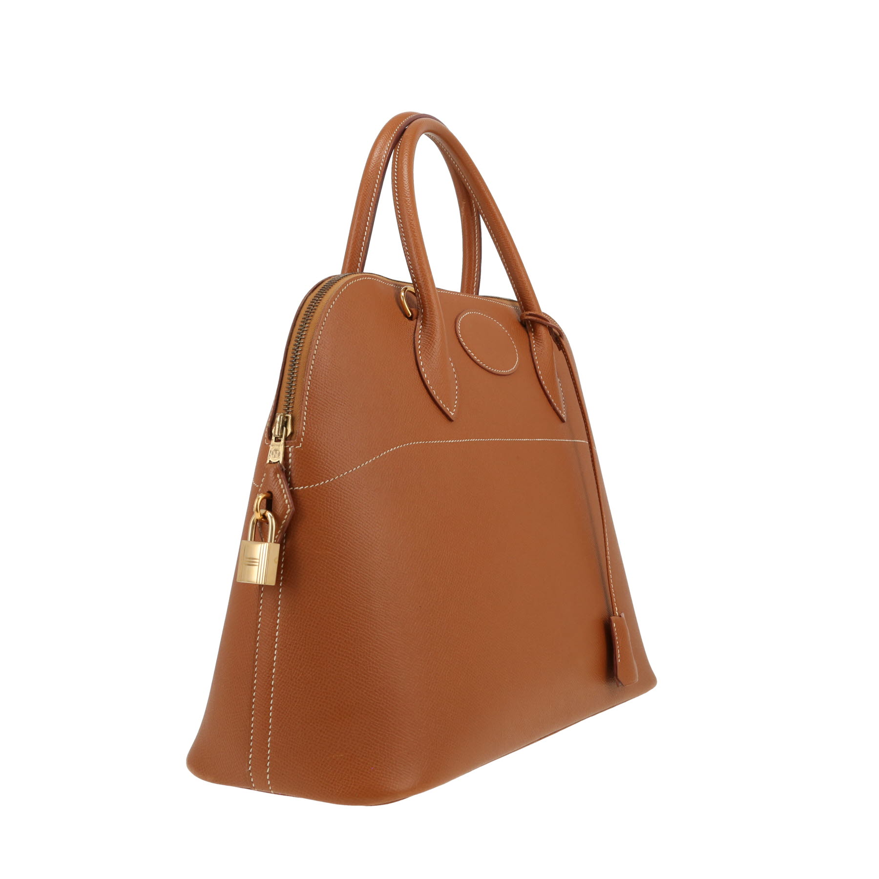 Hermès  Bolide 35 cm handbag  in gold Courchevel leather