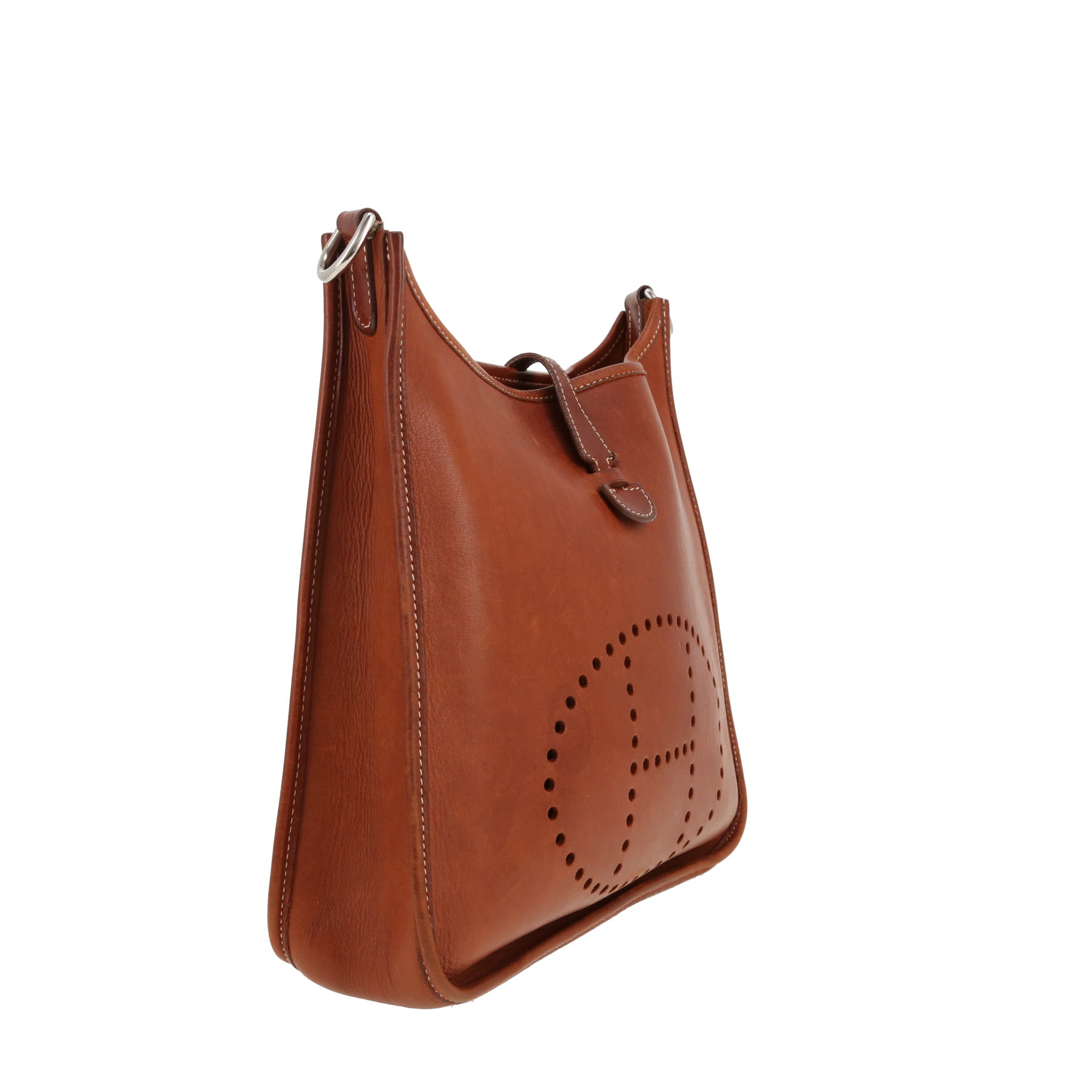 Hermès  Evelyne shoulder bag  in fawn Barenia leather