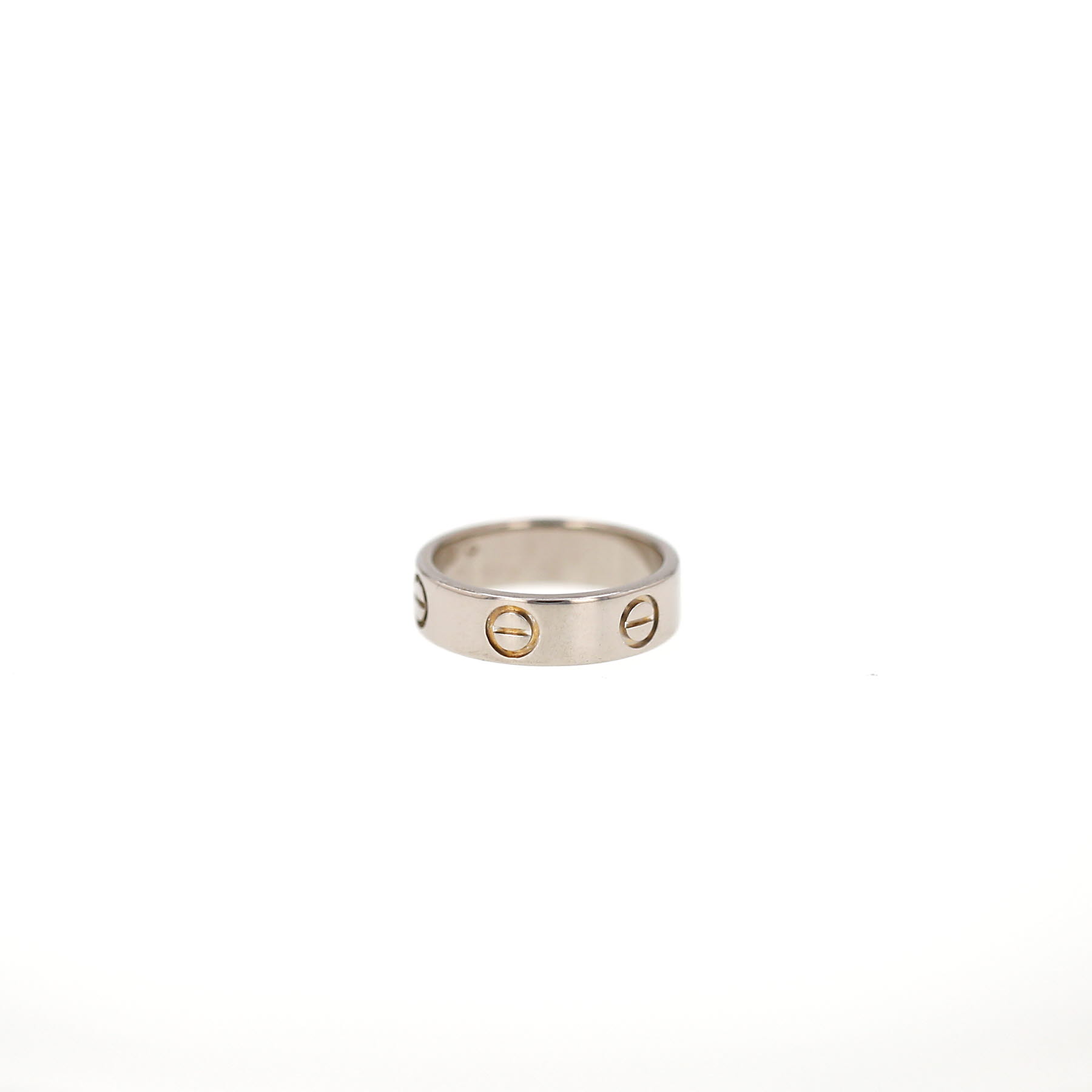 Sortija Cartier Love de oro blanco