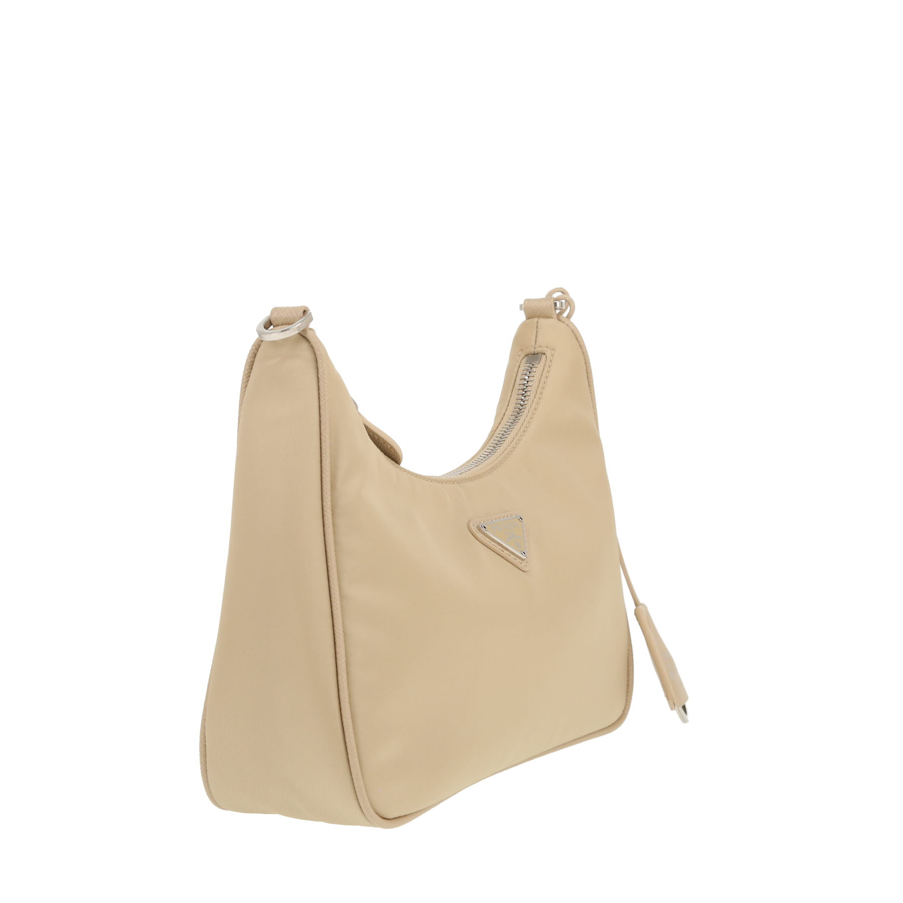 Bolso bandolera de Prada, reedición de 2005, de lona beige
