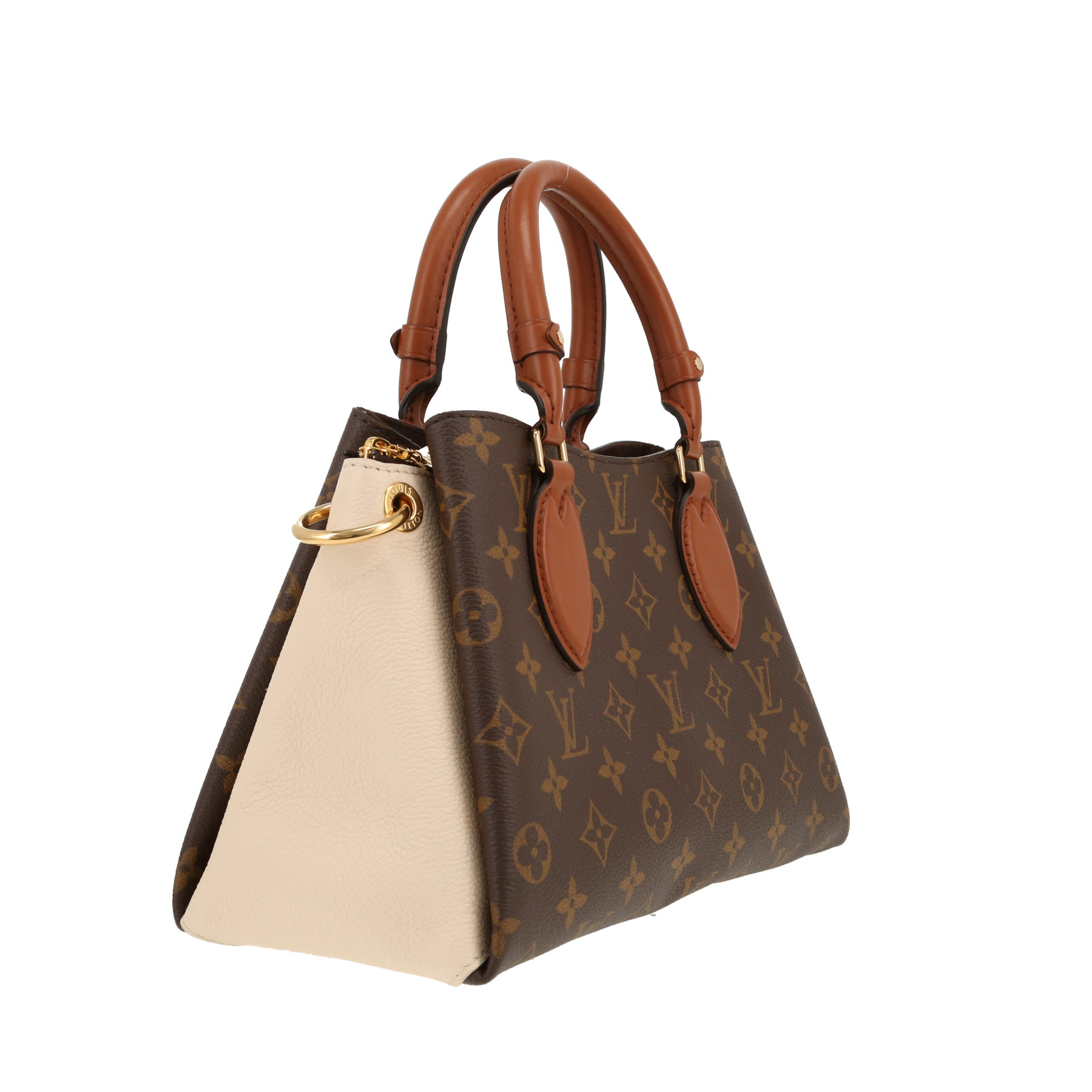 Borsa Louis Vuitton  Vendome BB in pelle beige e marrone e tela monogram marrone