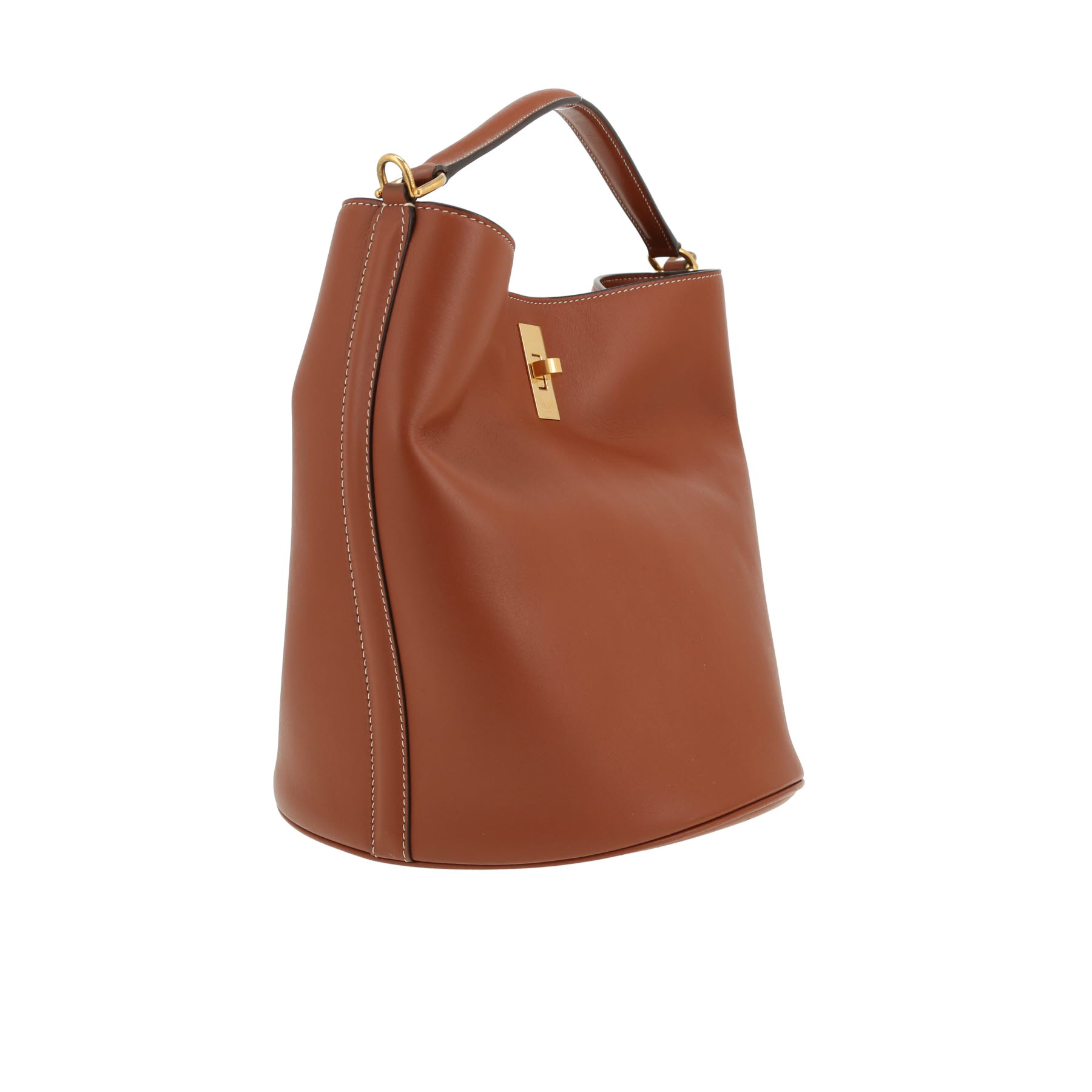 Bolso de mano Celine  Seau 16 en cuero marrón