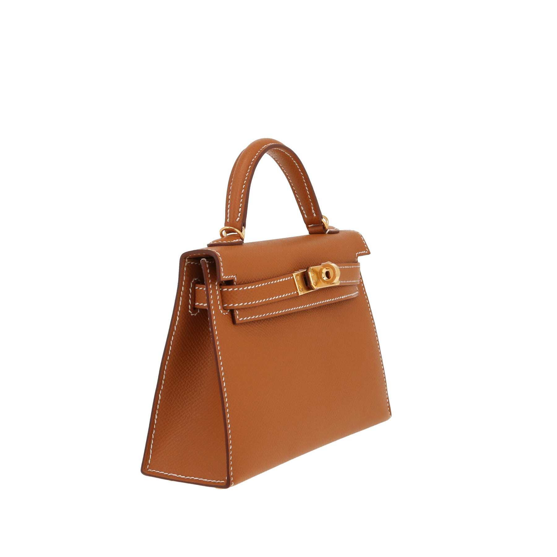 Sac à main Hermès  Kelly 20 cm en cuir epsom gold
