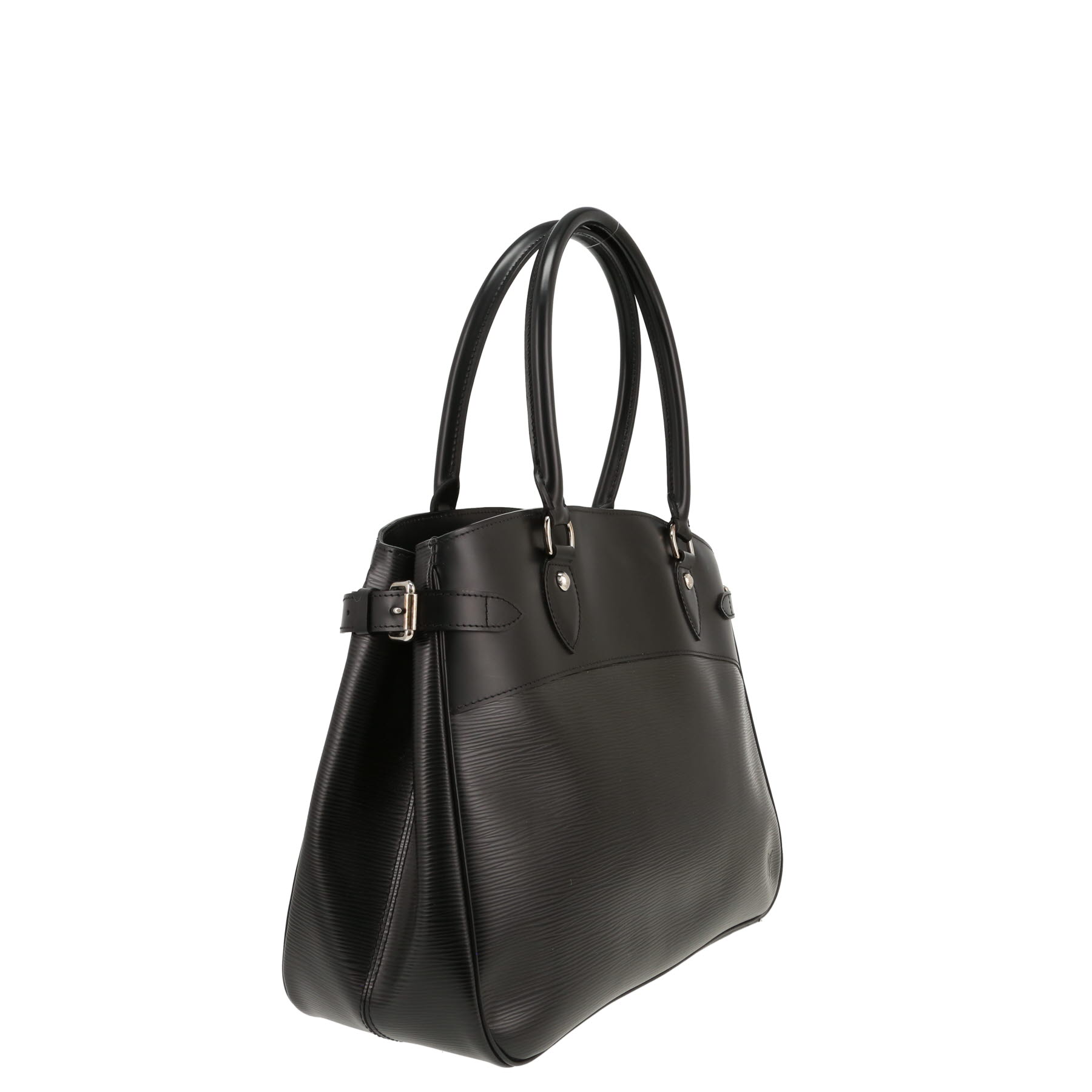 Bolso de mano Louis Vuitton  Passy en cuero Epi negro