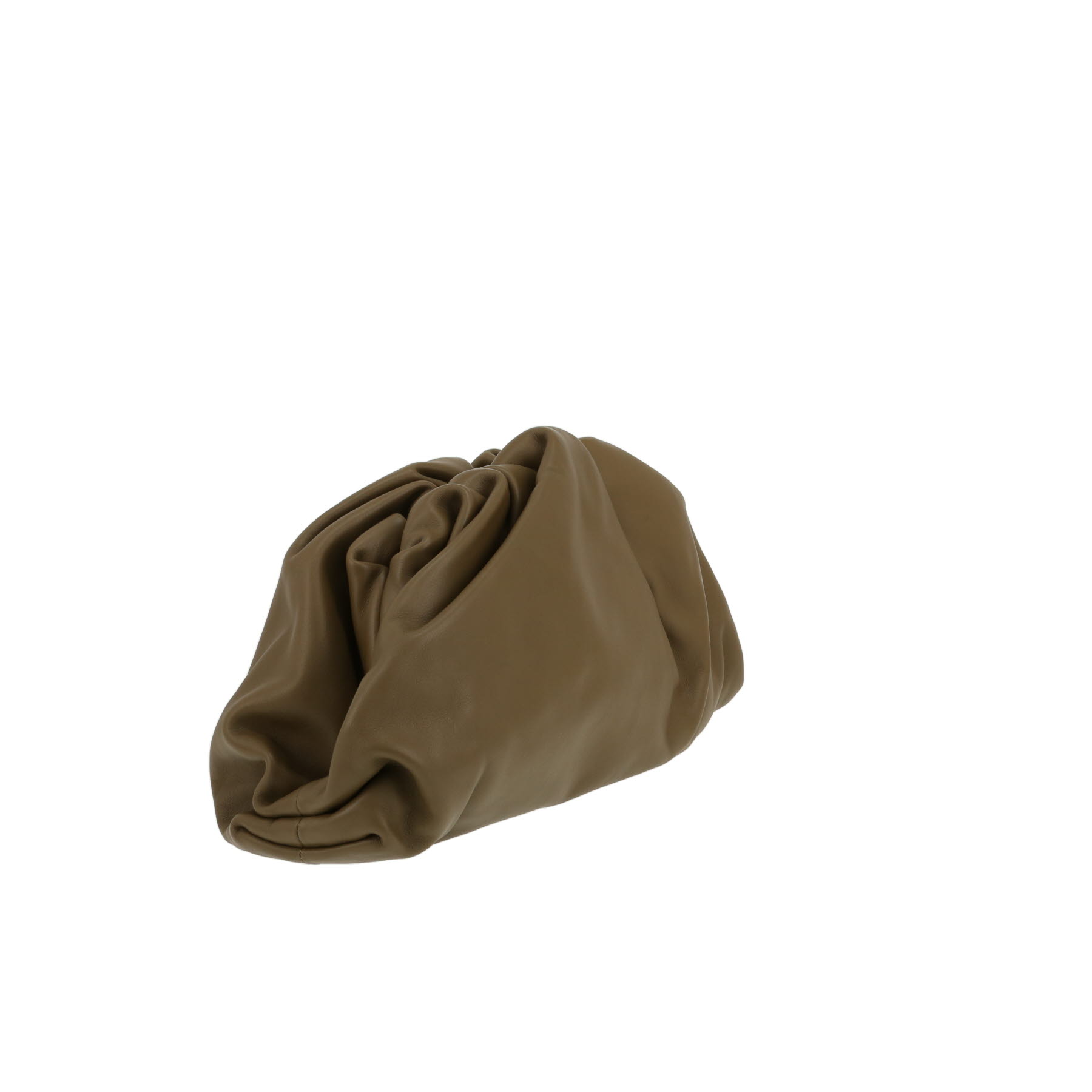 Pochette Bottega Veneta  Pouch en cuir vert-kaki