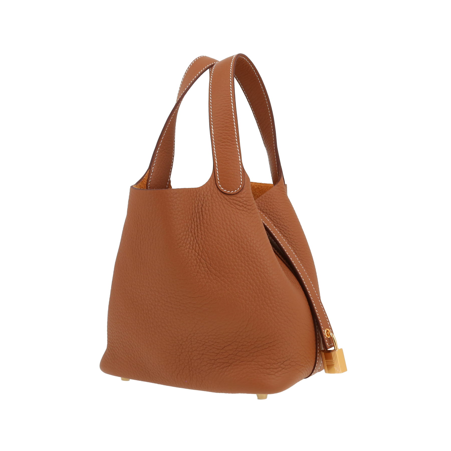Hermès  Picotin 18 cm handbag  in gold togo leather