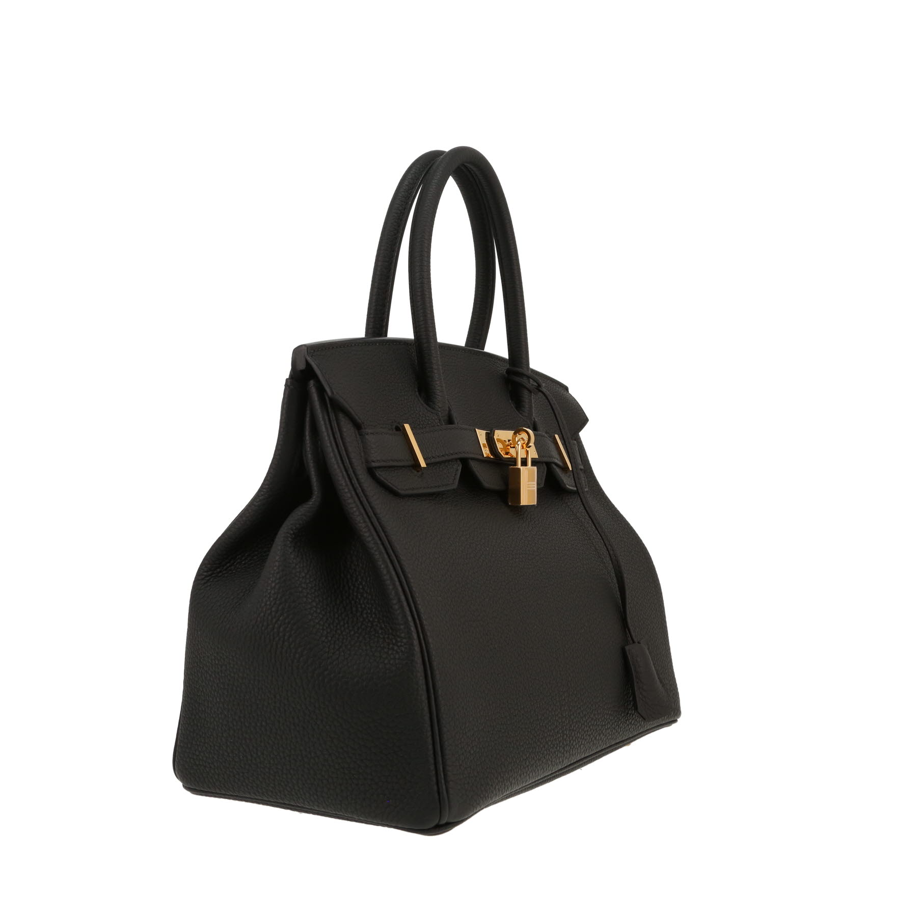 Hermès  Birkin 30 cm handbag  in black togo leather