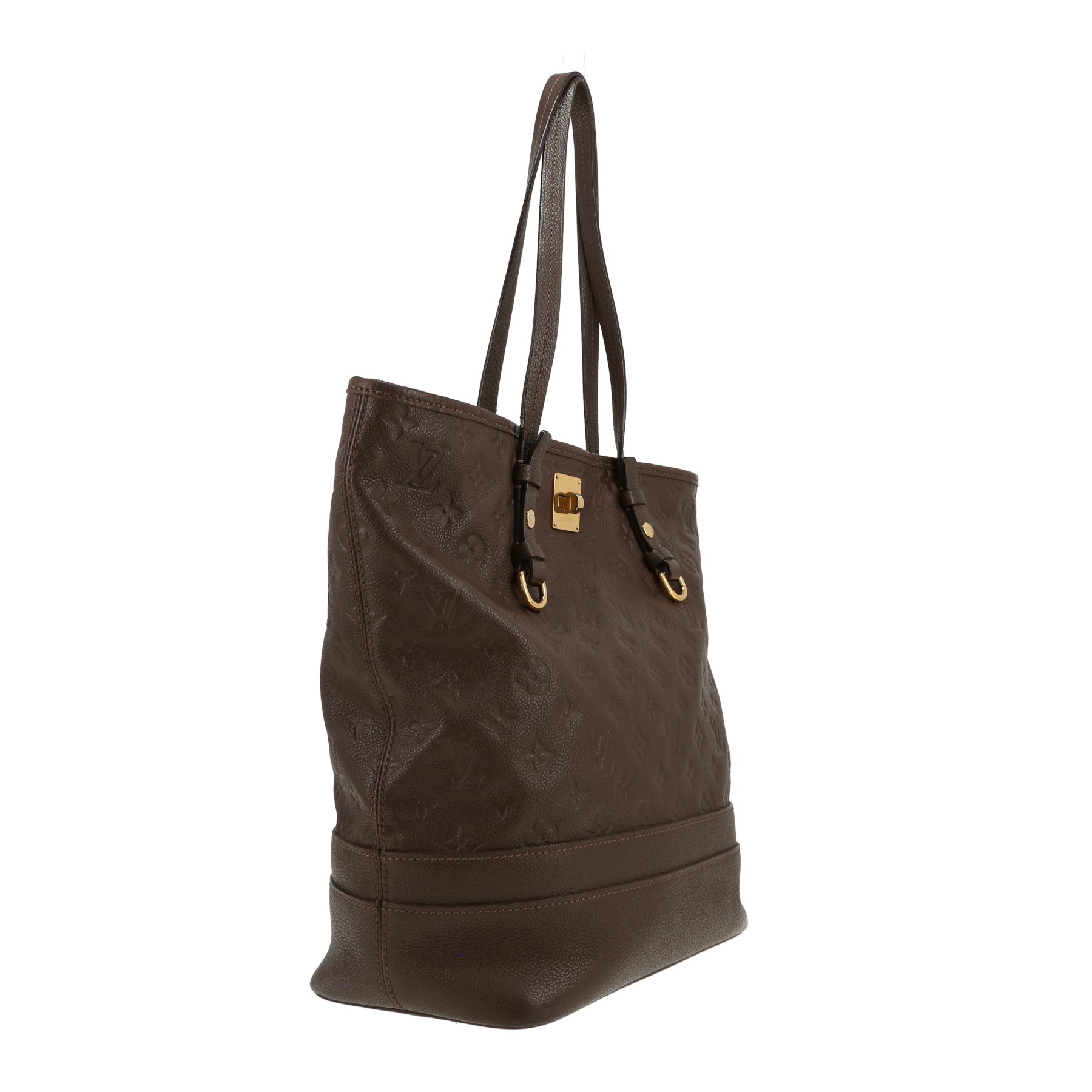 Sac cabas Louis Vuitton  Citadines en cuir monogram empreinte marron