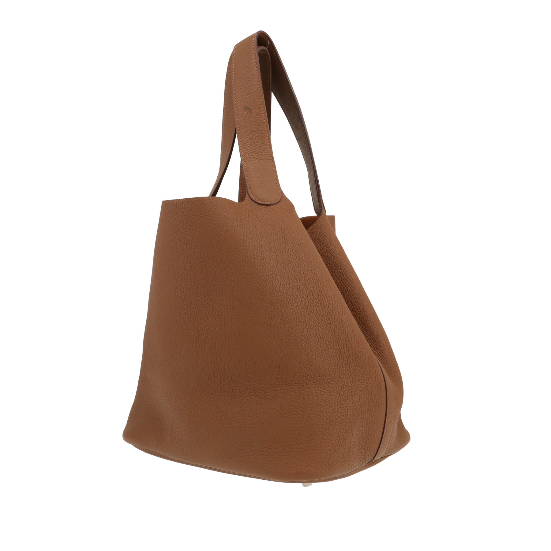 Sac à main Hermès  Picotin grand modèle  en cuir togo marron