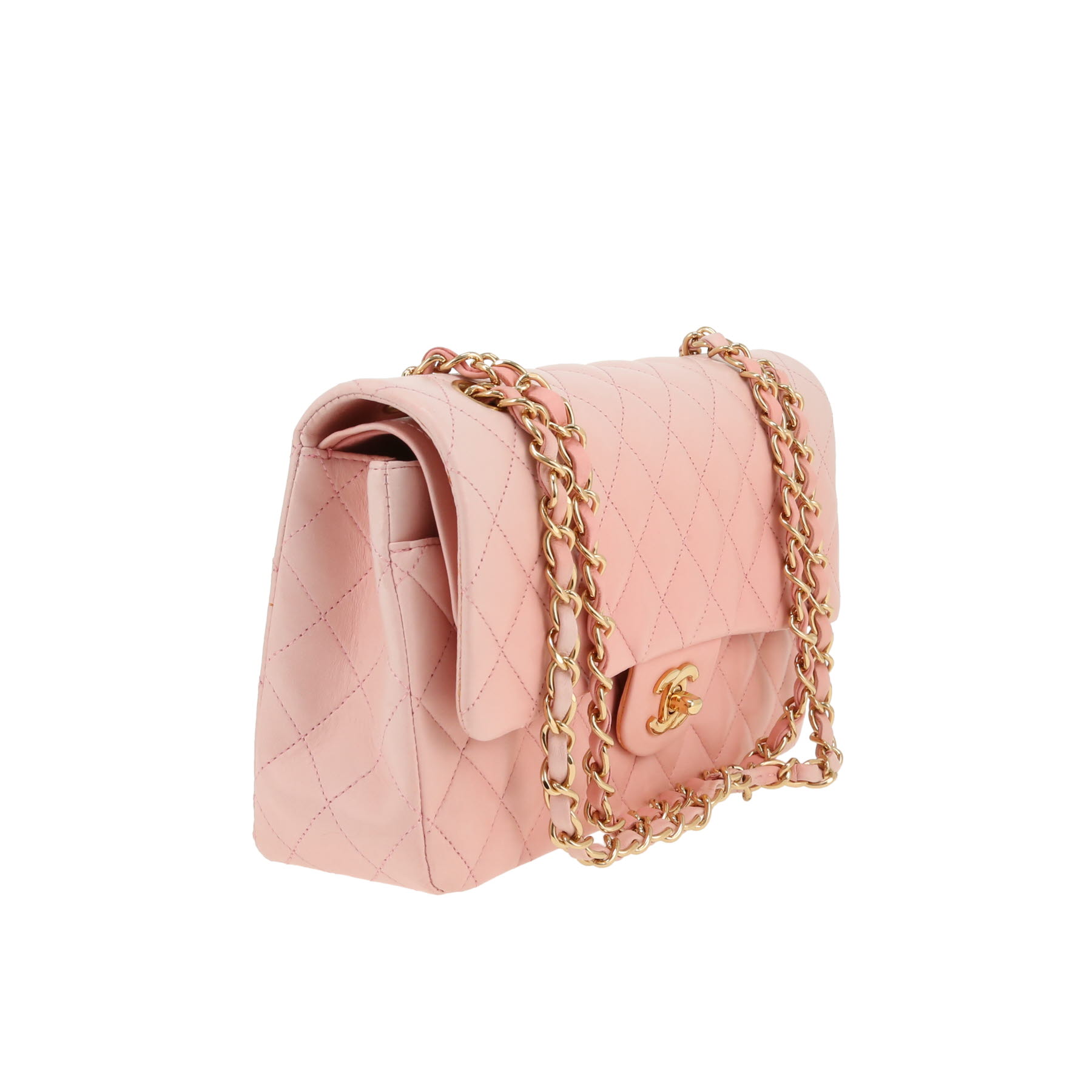 Chanel  Timeless Classic handbag  in pink shading  quilted leather