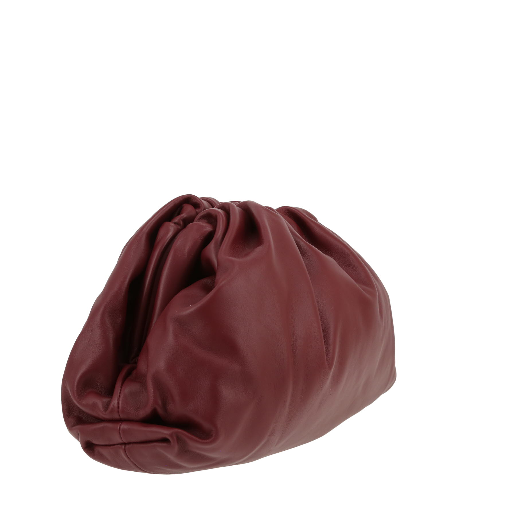 Pochette Bottega Veneta  Pouch en cuir bordeaux