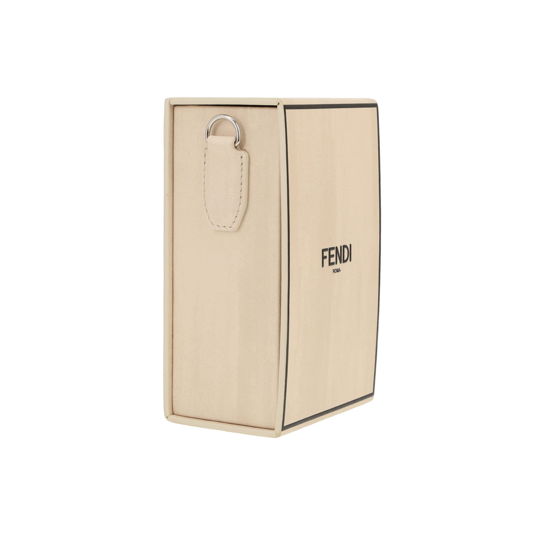 Fendi   shoulder bag  in beige and black leather