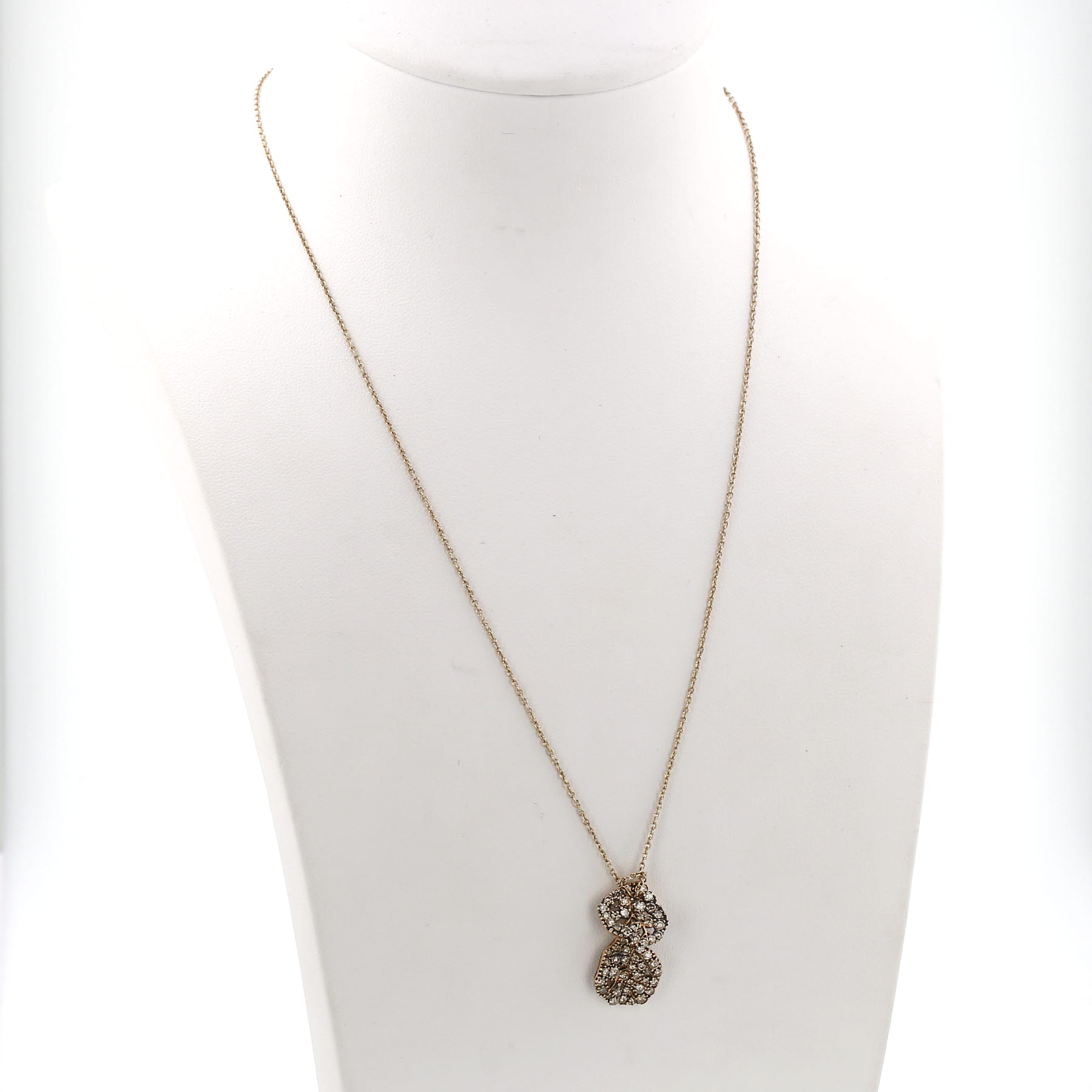 H. Stern Giverny necklace in non-rhodium-plated white gold and brown diamonds