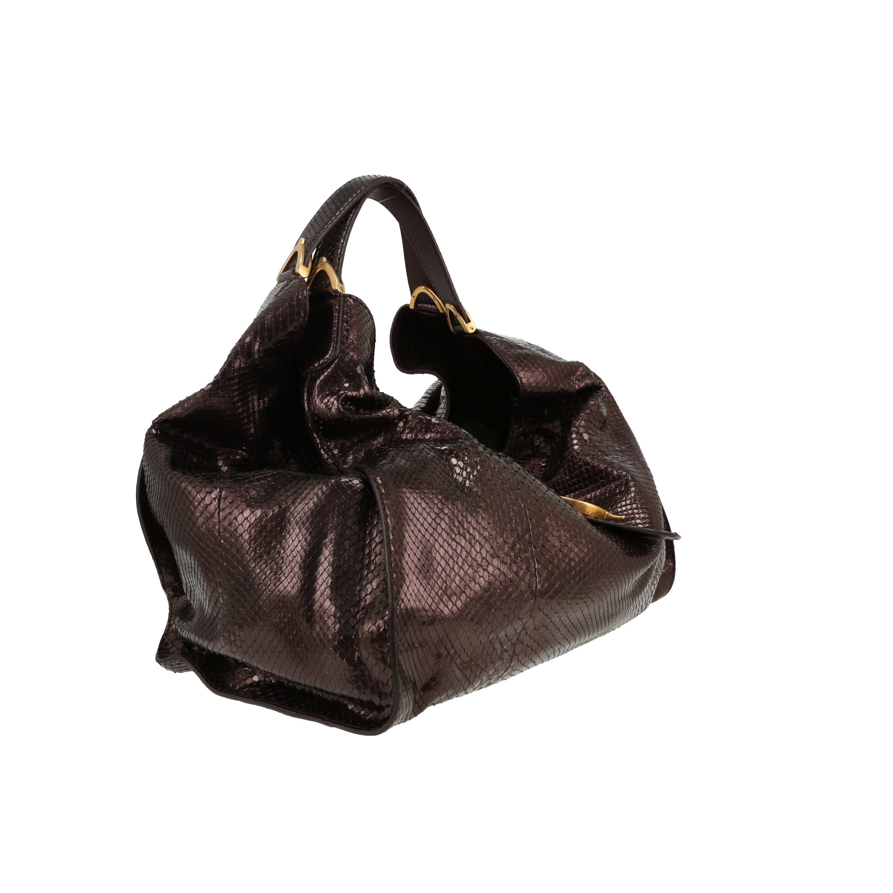 Borsa Gucci   in pitone viola